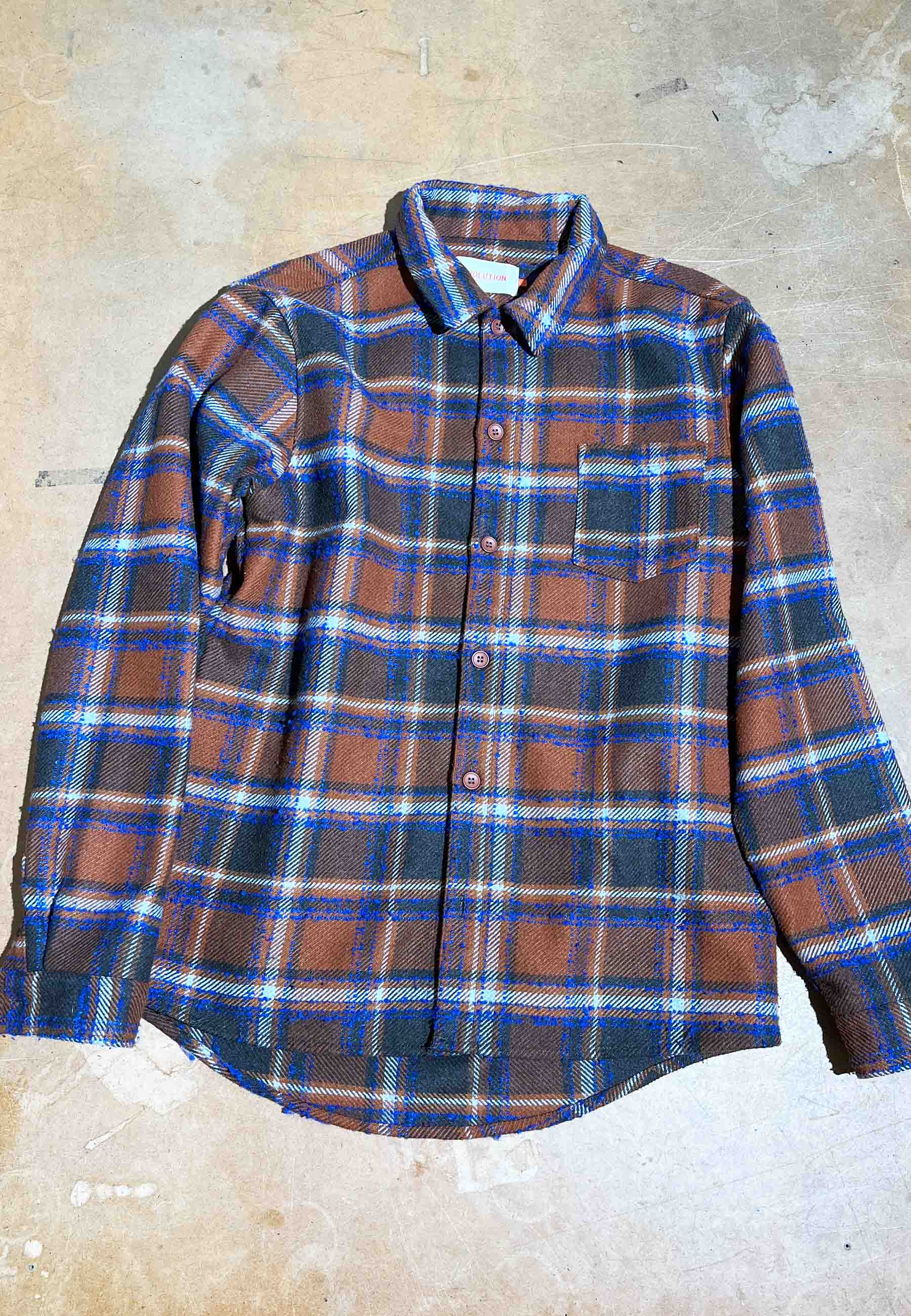 Revolution Casual Overshirt Vintaged Army
