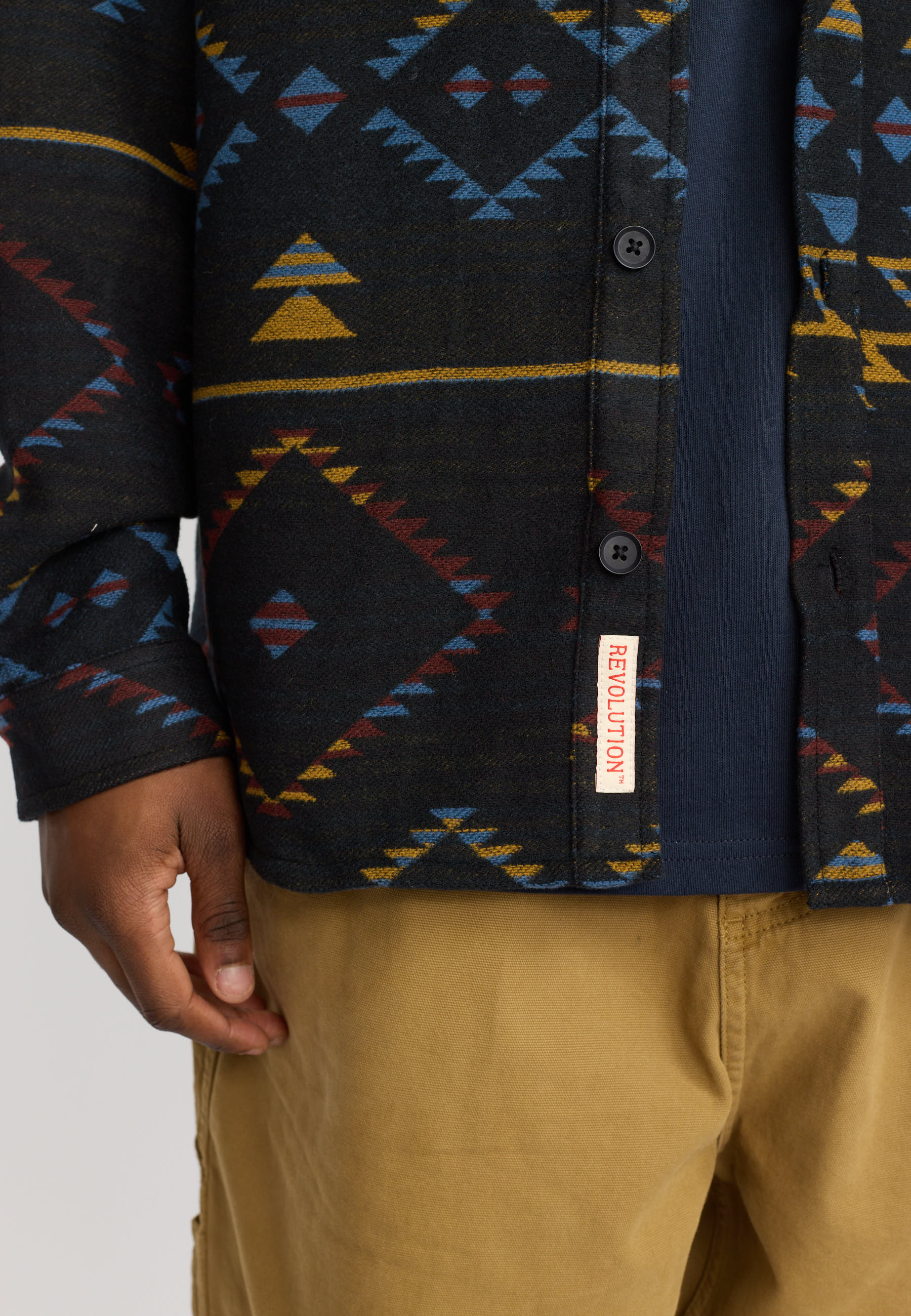 Revolution Casual Shirt Long-sleeve Shirts Black