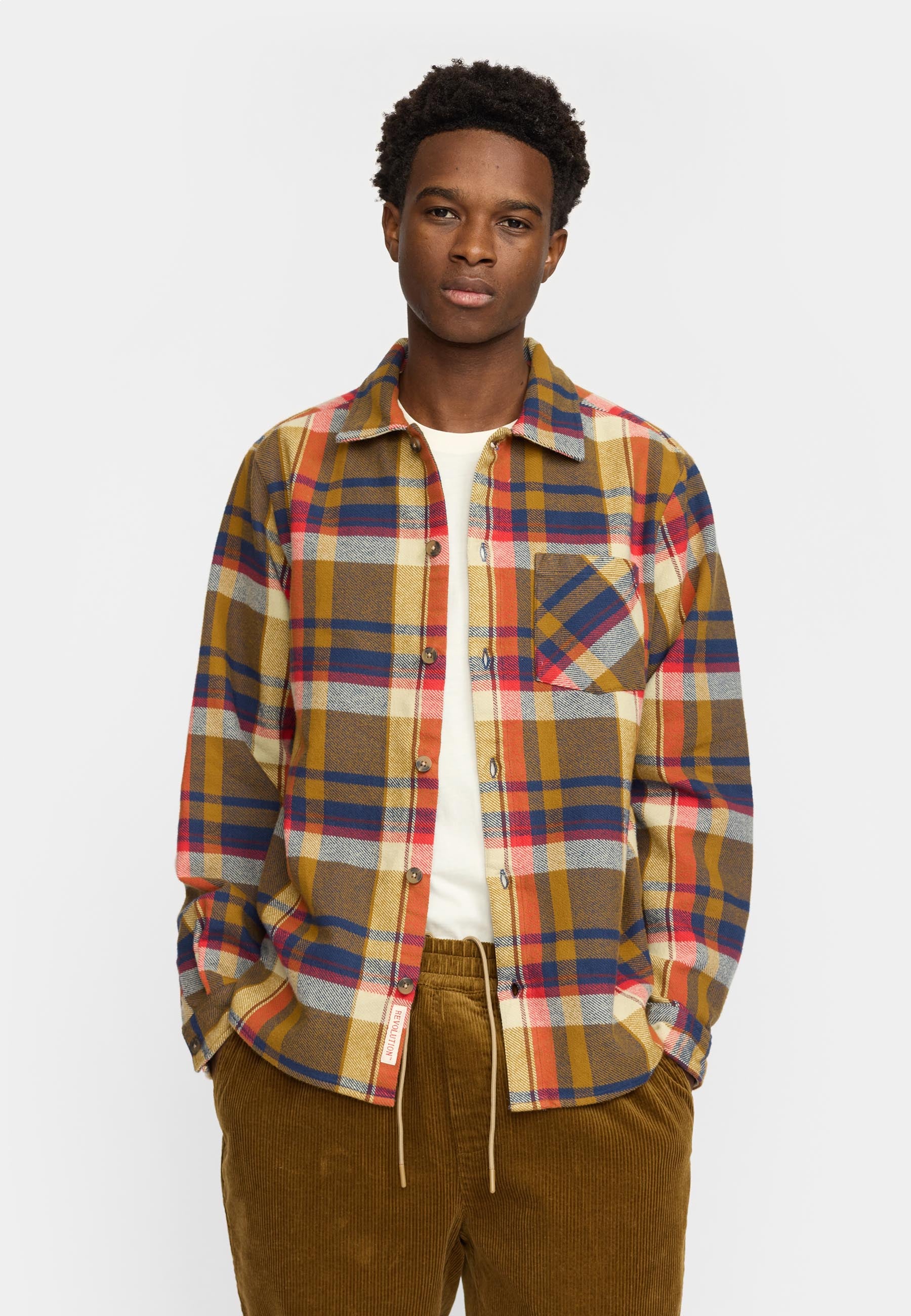 Revolution Casual Shirt Long-sleeve Shirts Dustbrown