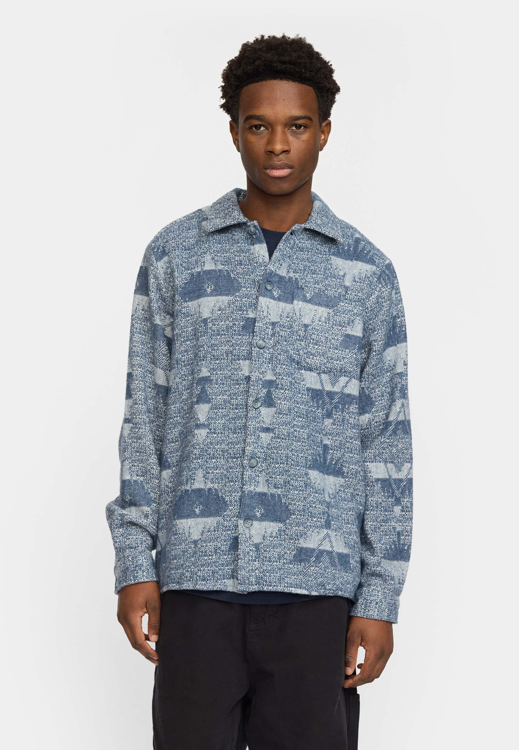 Revolution Casual Shirt Long-sleeve Shirts Blue
