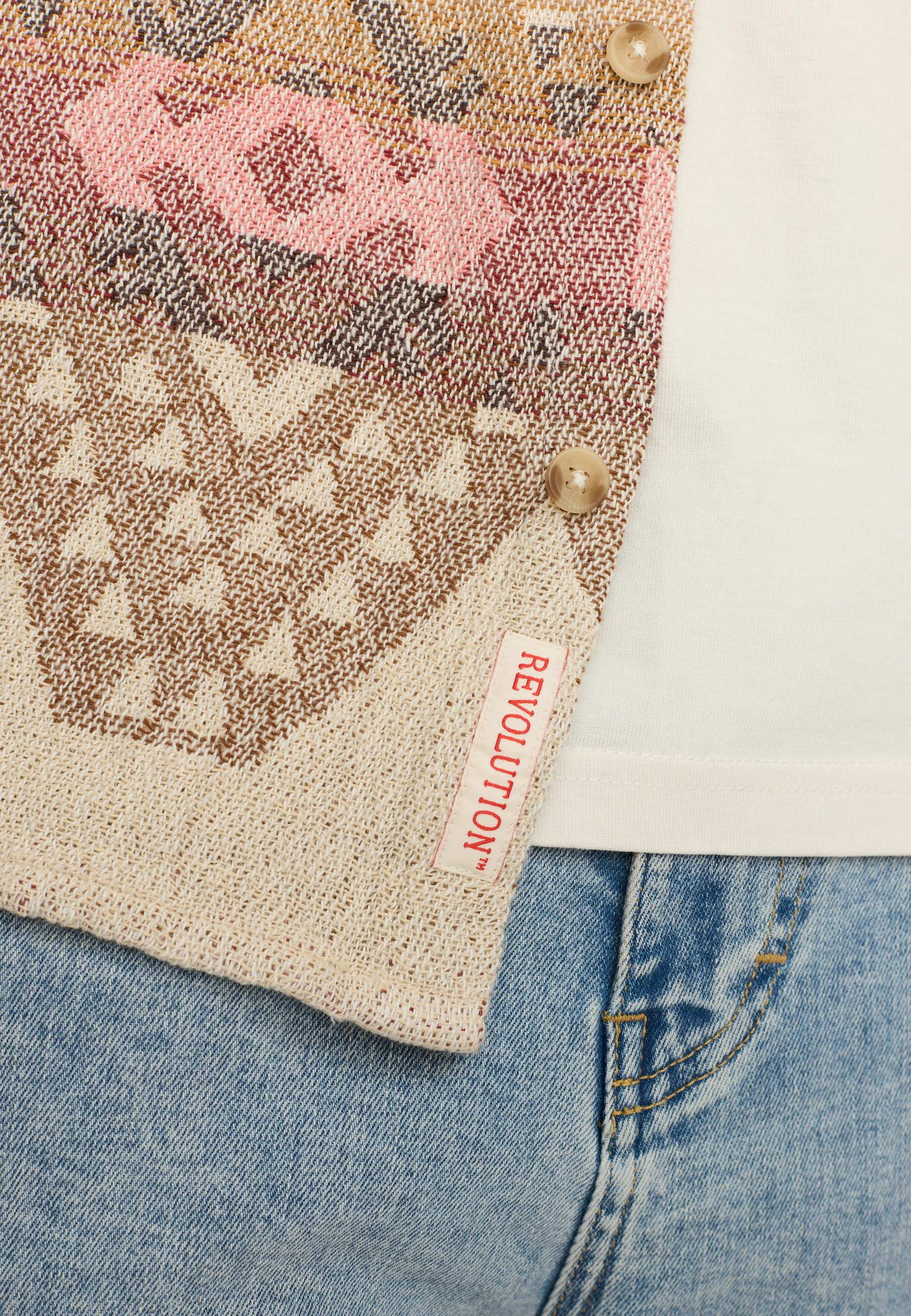 Revolution Casual Shirt Long-sleeve Shirts Offwhite