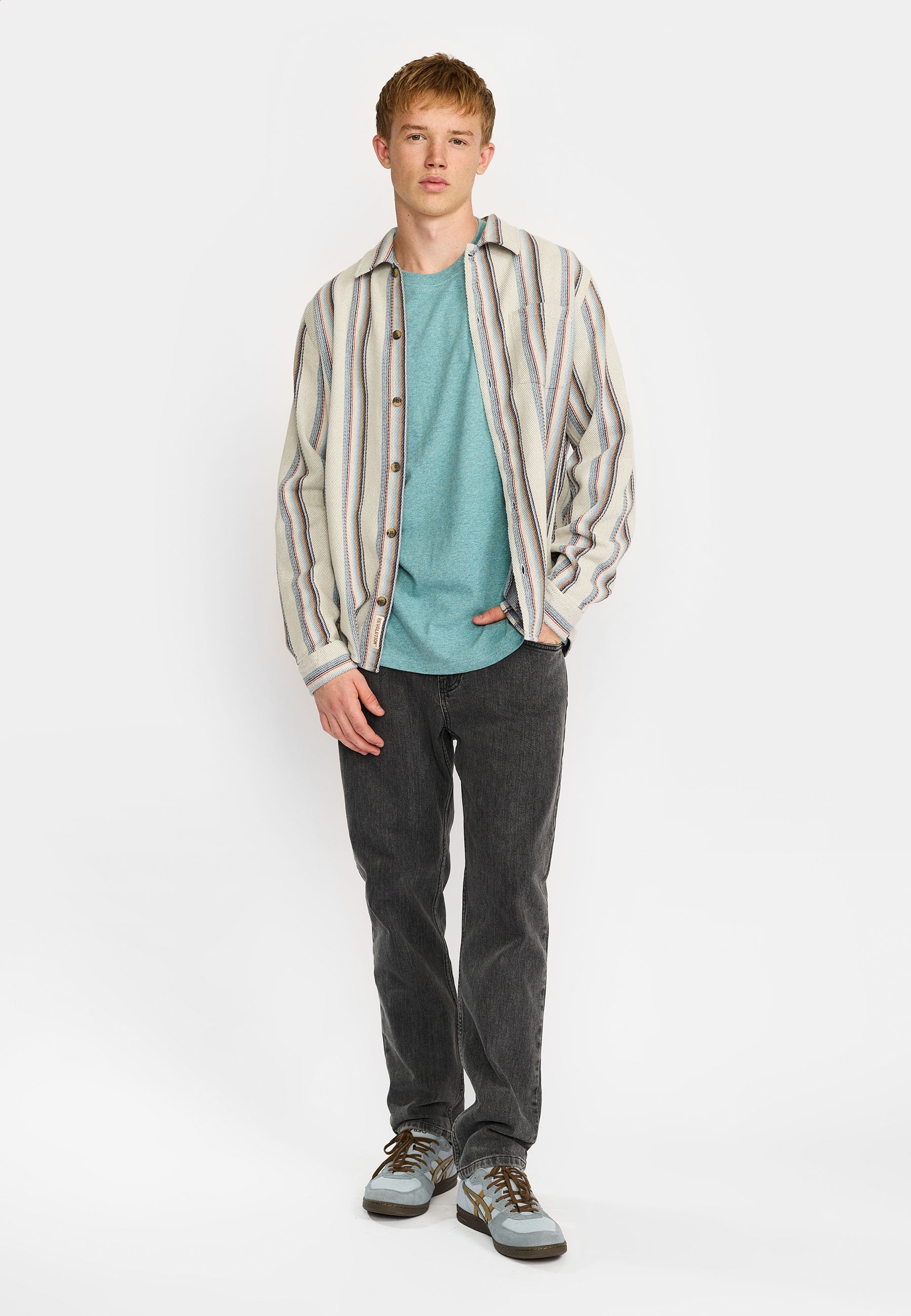 Revolution Casual Shirt Long-sleeve Shirts Blue