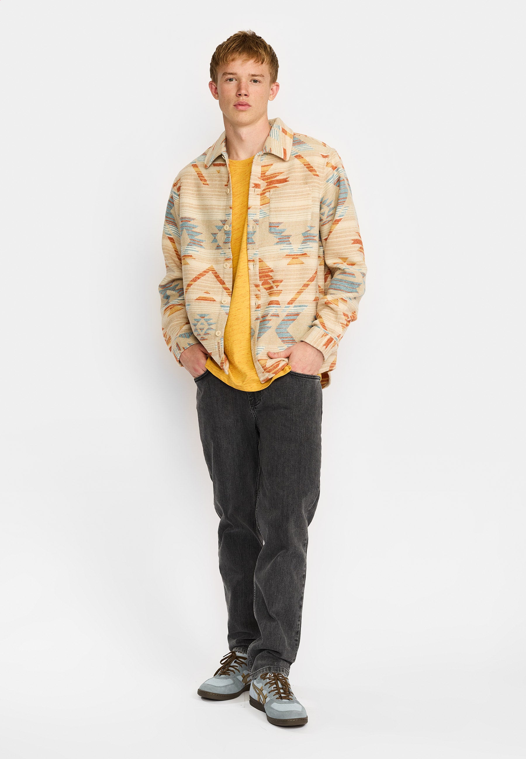 Revolution Casual Shirt Long-sleeve Shirts Blue