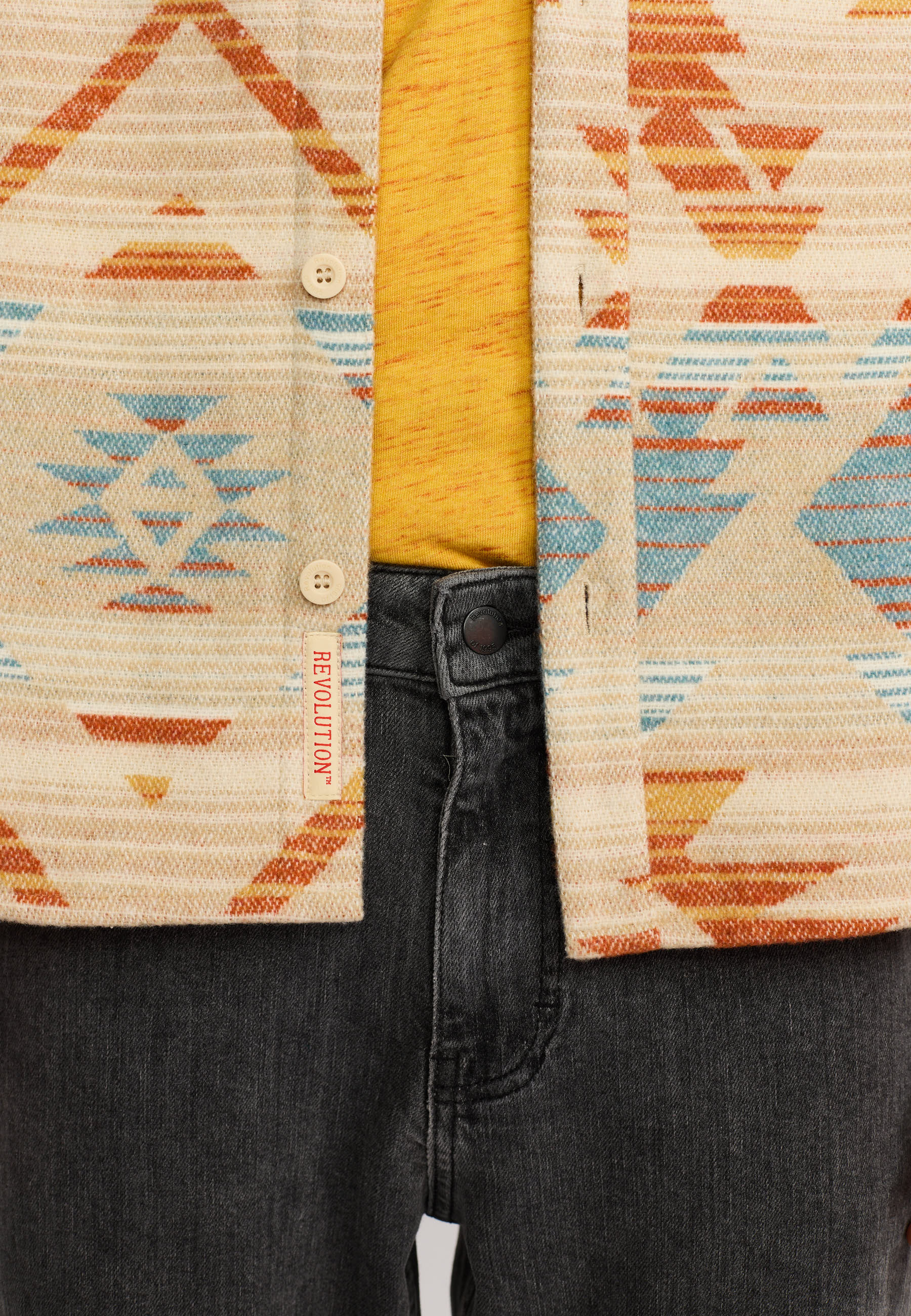 Revolution Casual Shirt Long-sleeve Shirts Blue