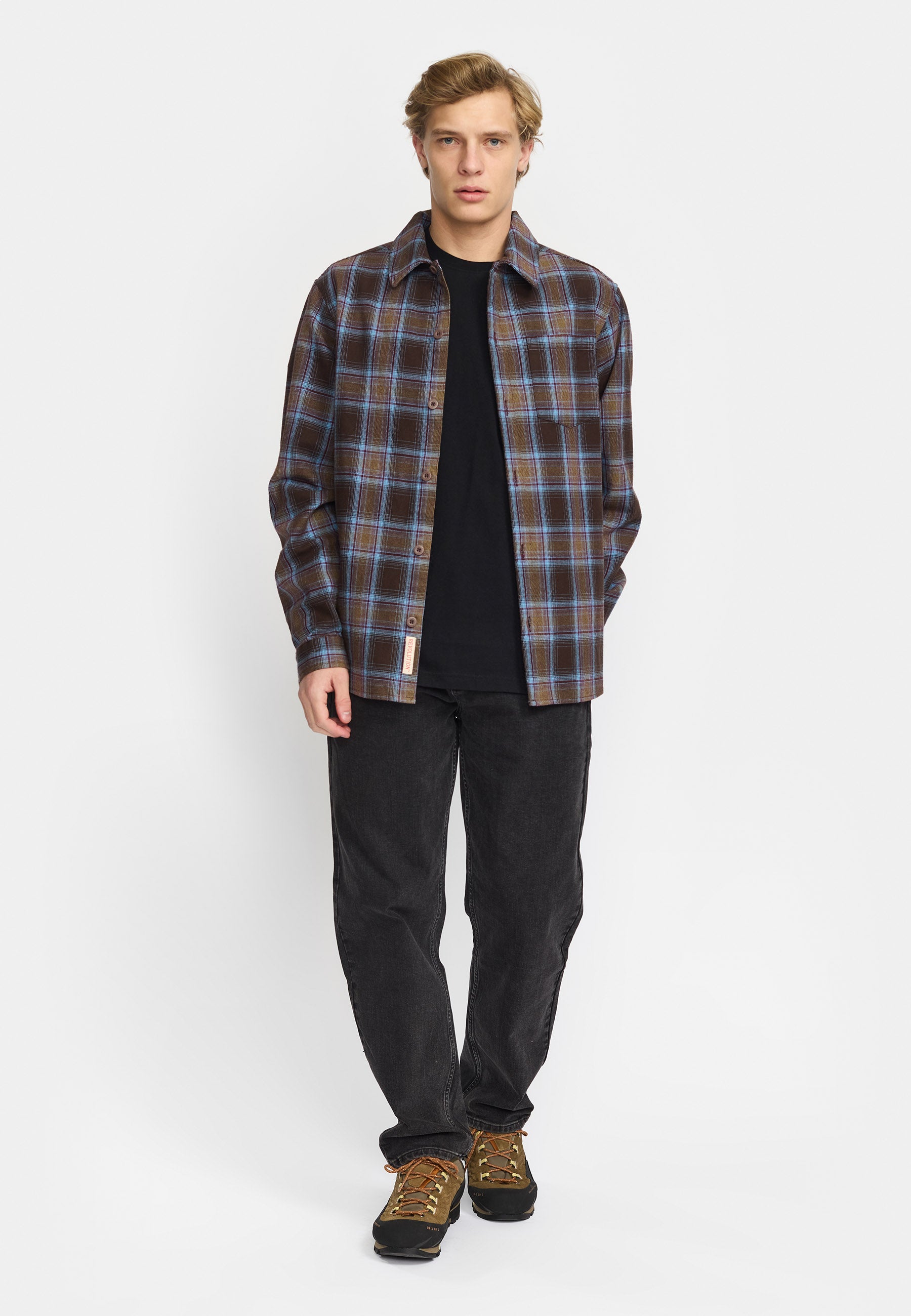 Revolution Casual Shirt Long-sleeve Shirts Brown