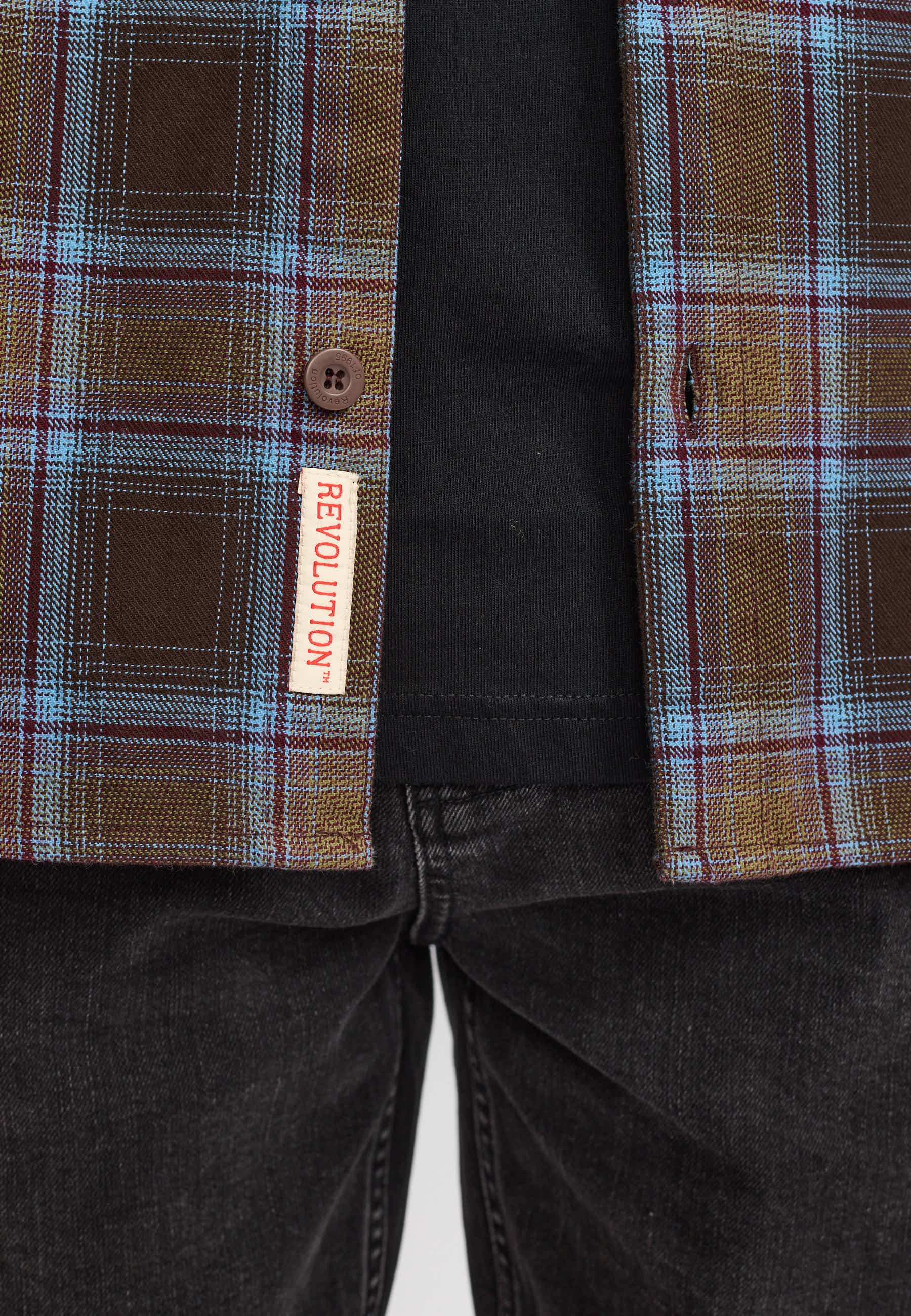 Revolution Casual Shirt Long-sleeve Shirts Brown