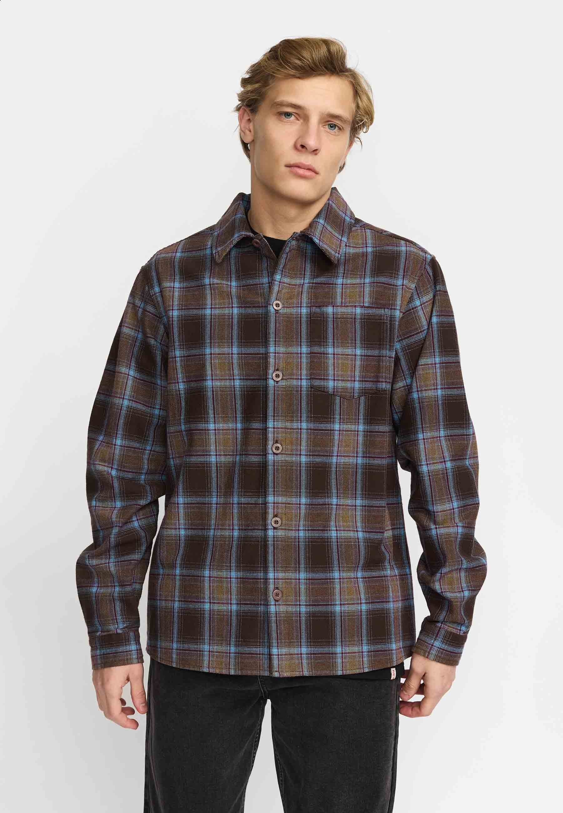 Revolution Casual Shirt Long-sleeve Shirts Brown
