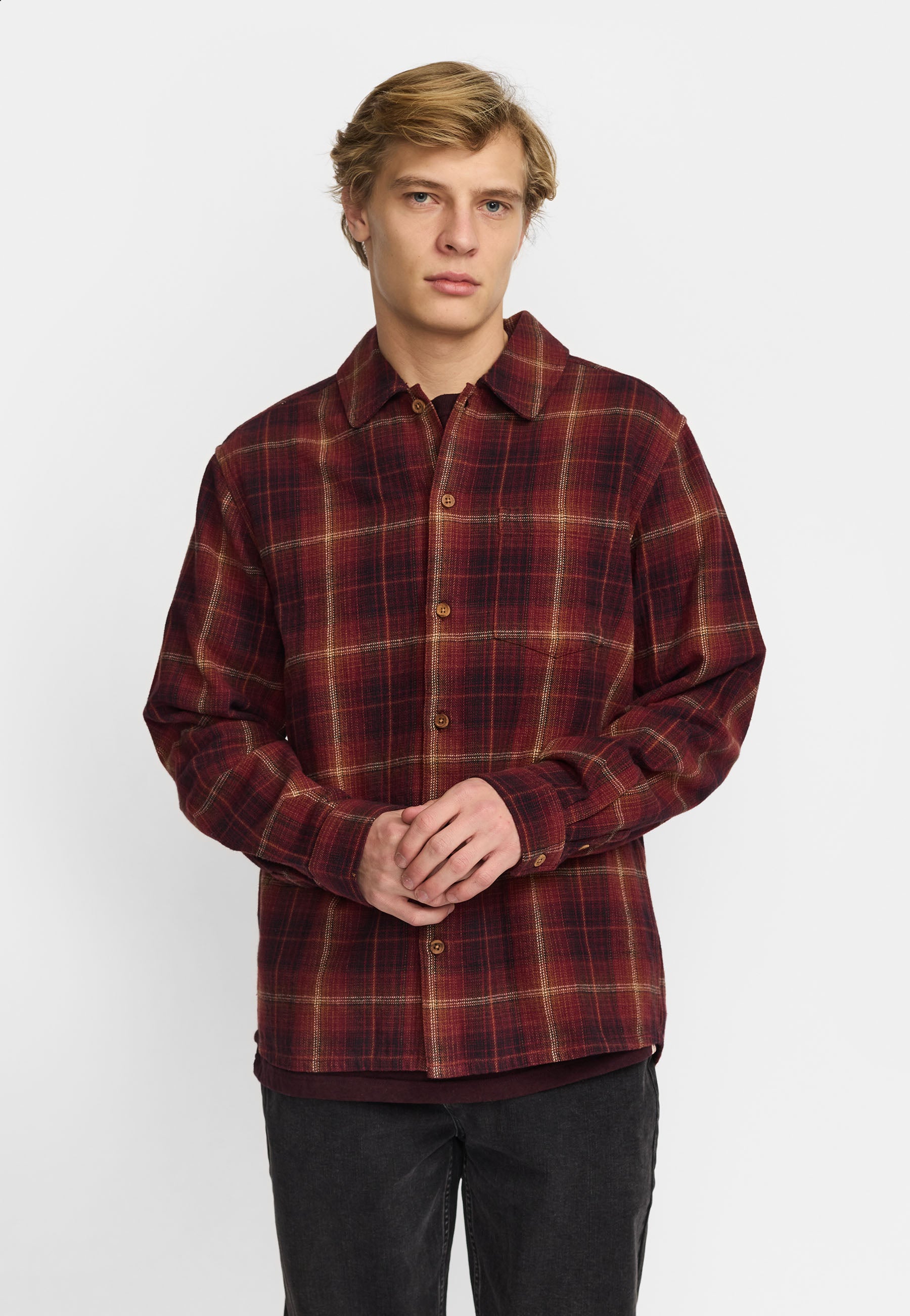 Revolution Casual Shirt Long-sleeve Shirts Red
