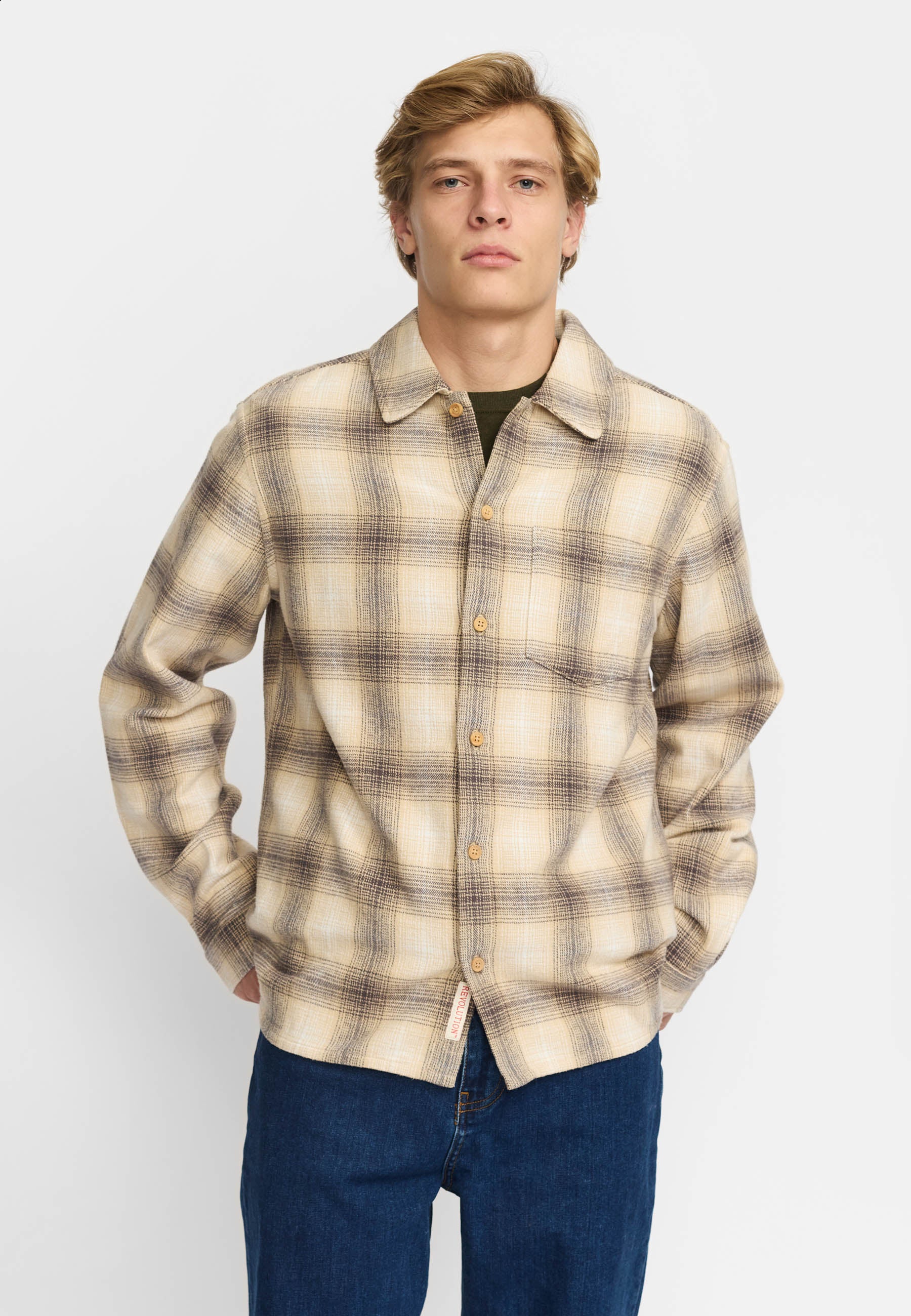 Revolution Casual Shirt Long-sleeve Shirts Offwhite