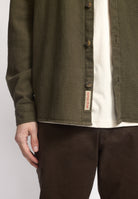 Revolution Casual Shirt Long-sleeve Shirts Army
