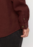 Revolution Casual Shirt Long-sleeve Shirts Burgundy