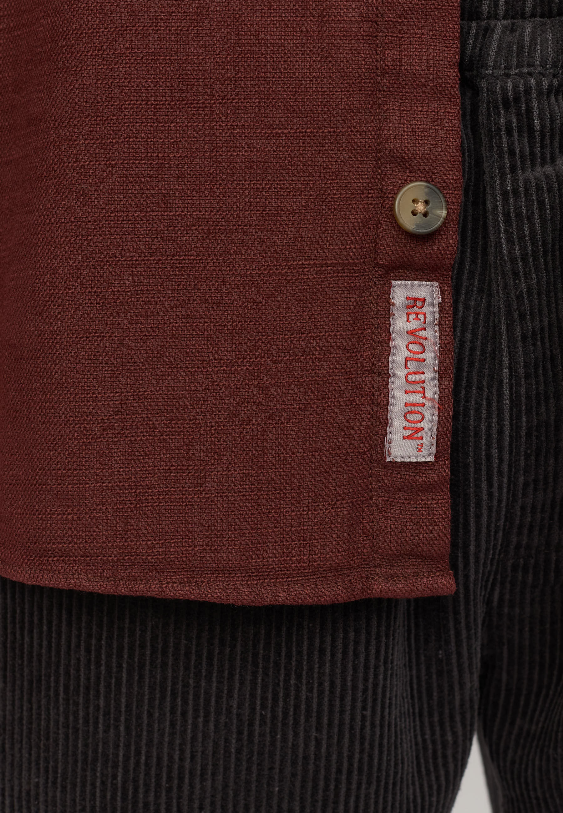 Revolution Casual Shirt Long-sleeve Shirts Burgundy