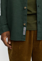 Revolution Casual Shirt Long-sleeve Shirts Darkgreen