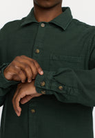 Revolution Casual Shirt Long-sleeve Shirts Darkgreen
