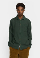 Revolution Casual Shirt Long-sleeve Shirts Darkgreen