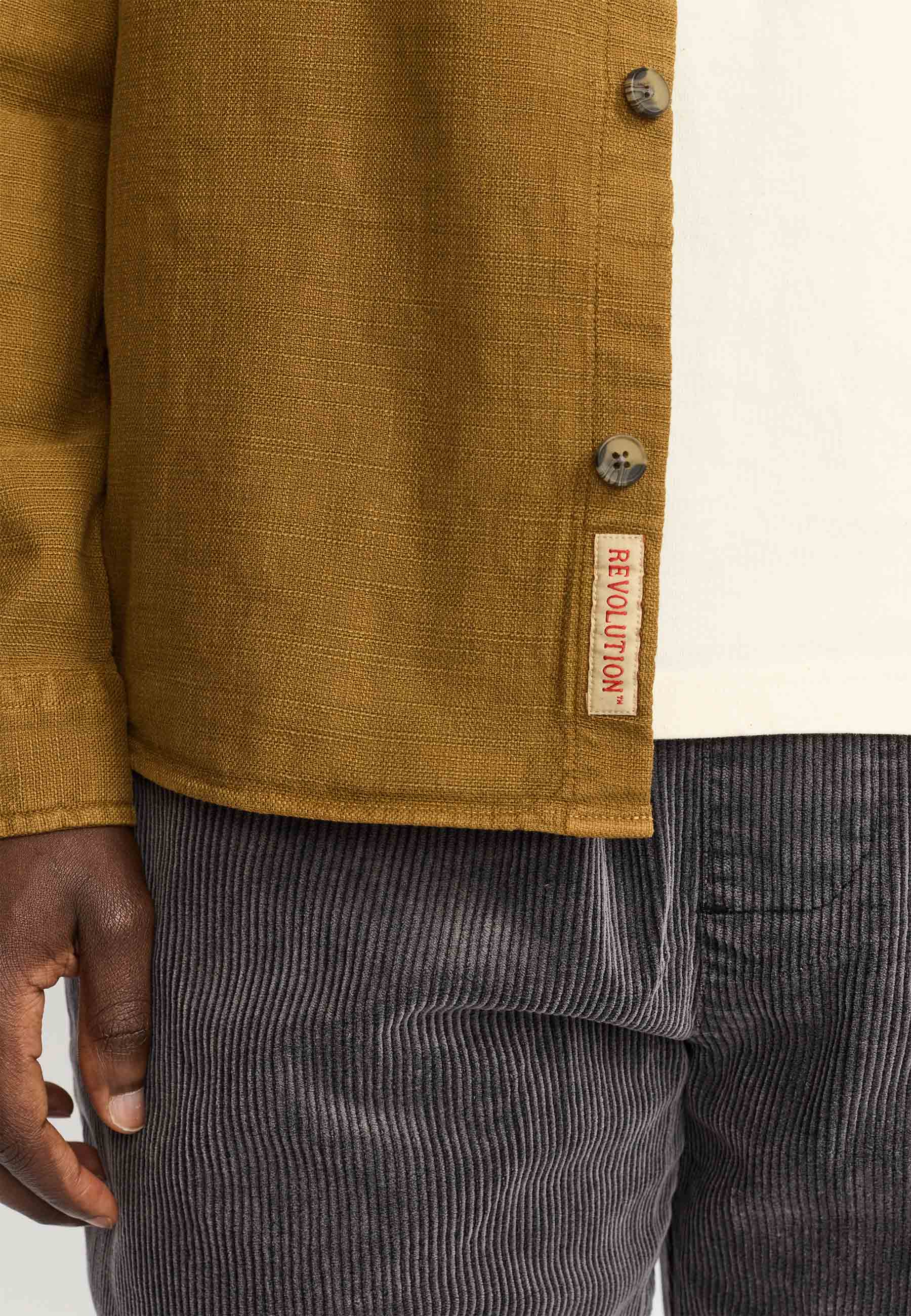 Revolution Casual Shirt Long-sleeve Shirts Dustbrown
