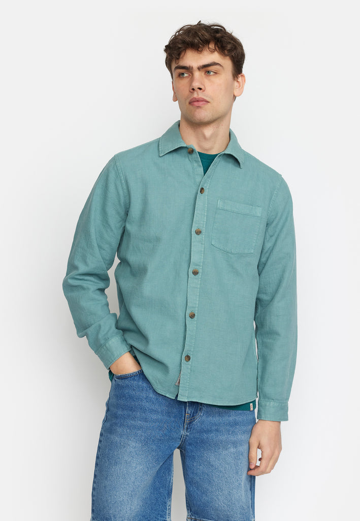 Revolution Casual Shirt Long-sleeve Shirts Dustgreen