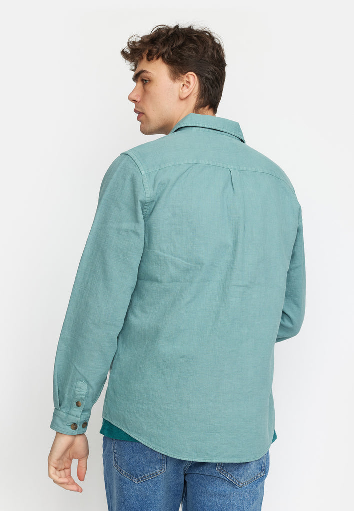 Revolution Casual Shirt Long-sleeve Shirts Dustgreen