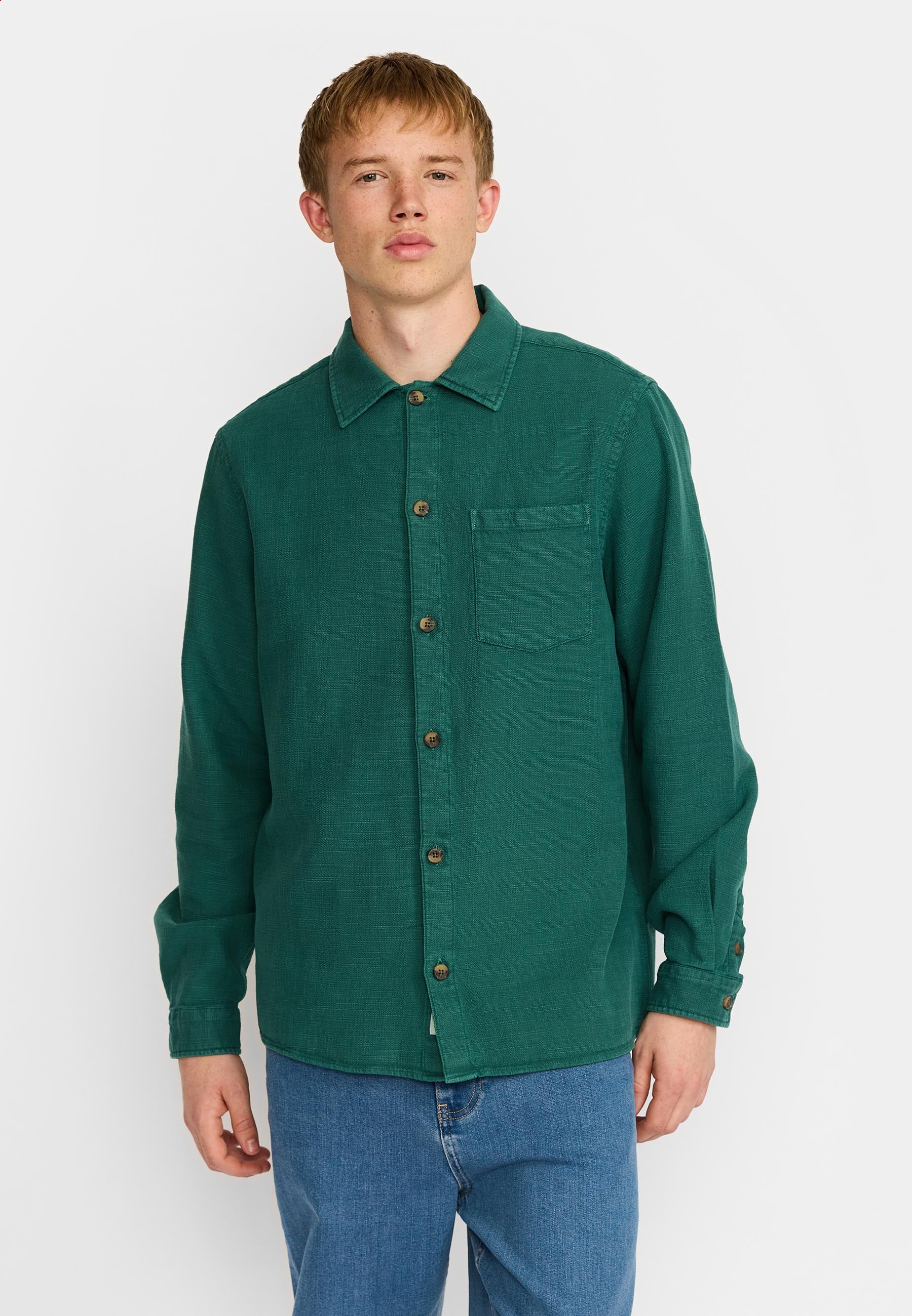 Revolution Casual Shirt Long-sleeve Shirts Green