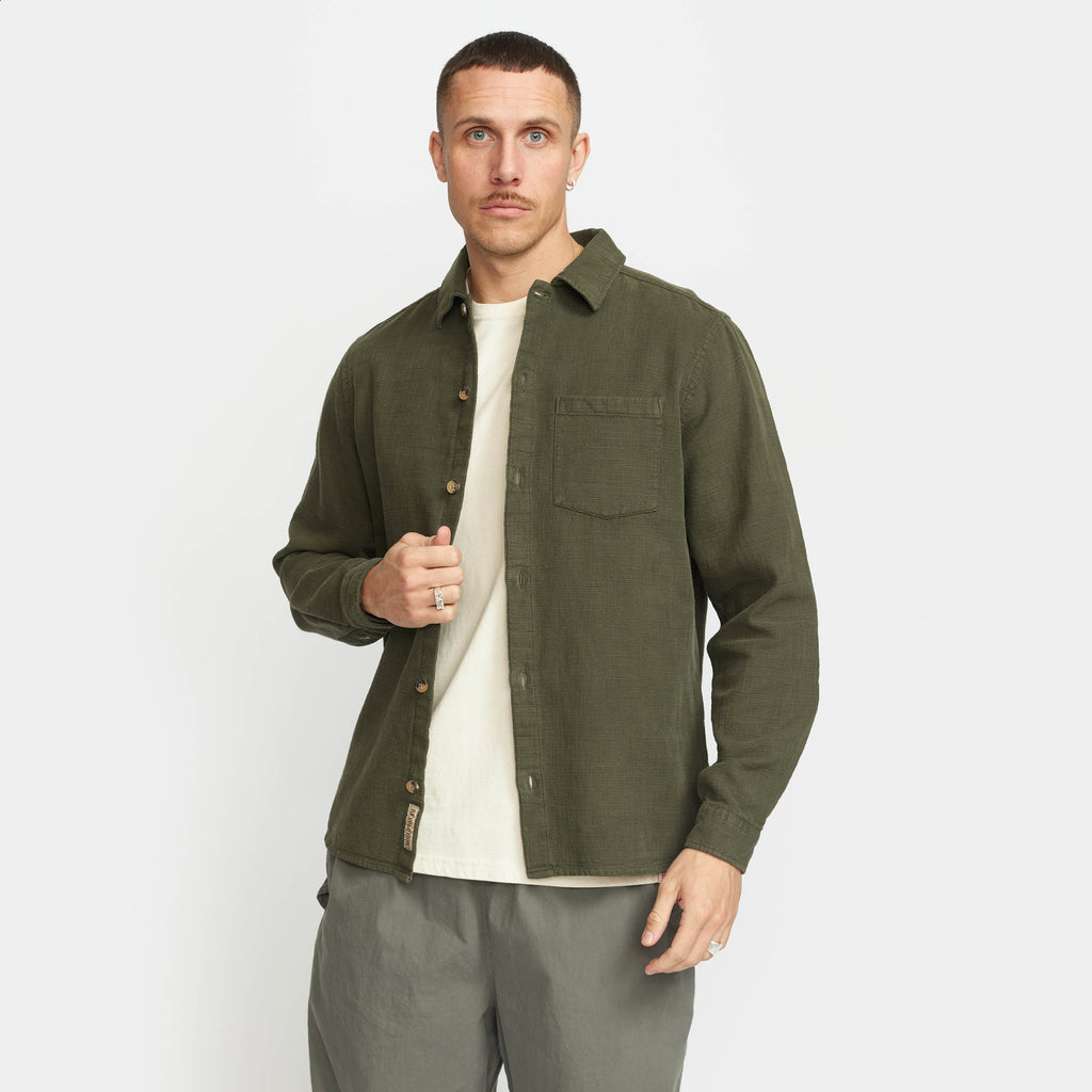 Revolution Casual Shirt Long-sleeve Shirts Army