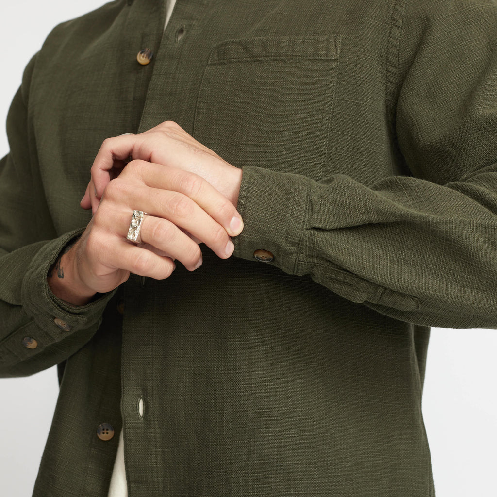 Revolution Casual Shirt Long-sleeve Shirts Army