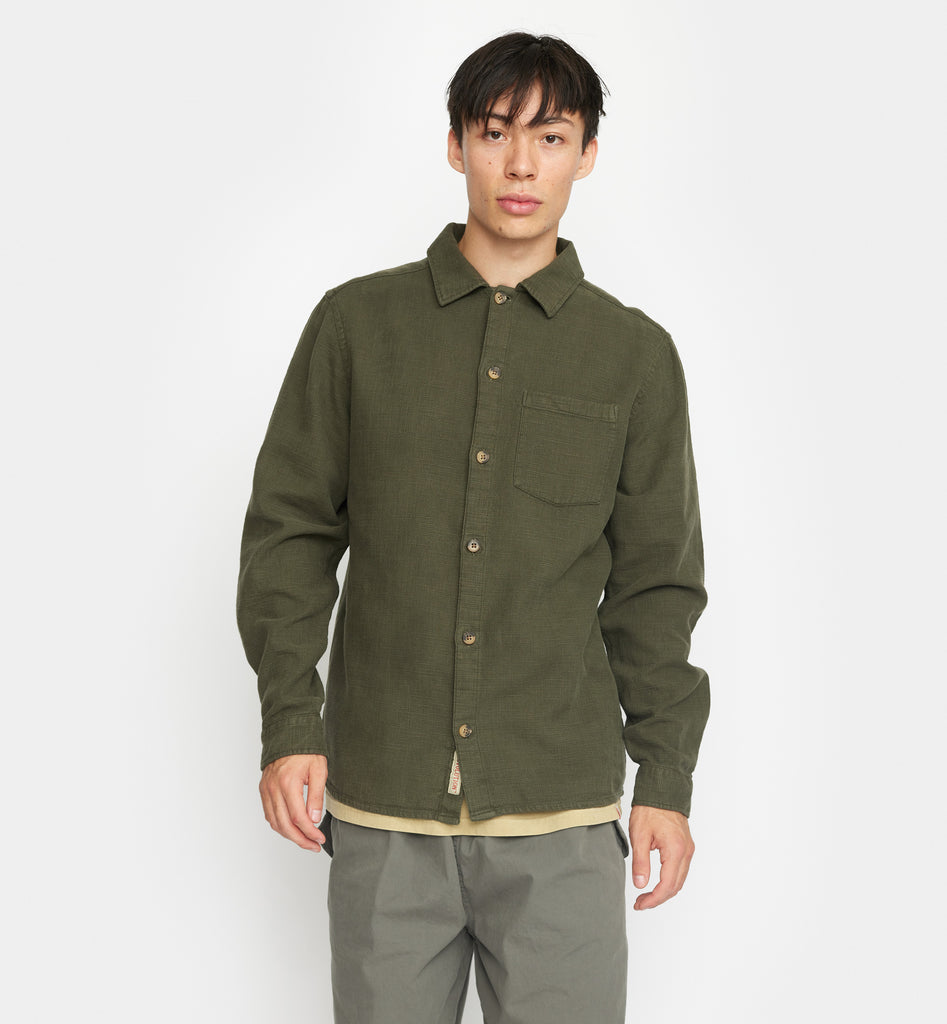 Revolution Casual Shirt Long-sleeve Shirts Army