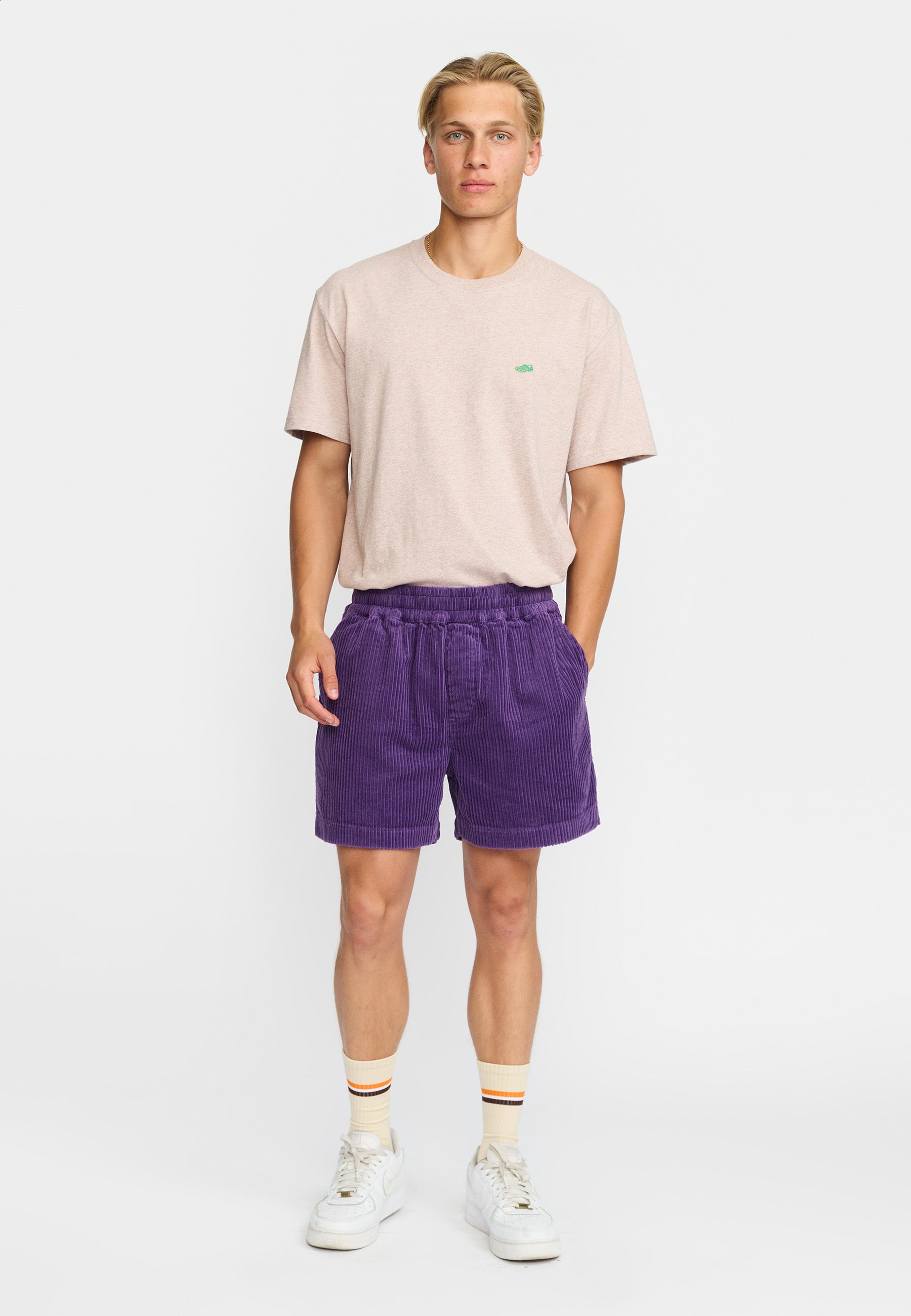 Revolution Casual Shorts Shorts Purple