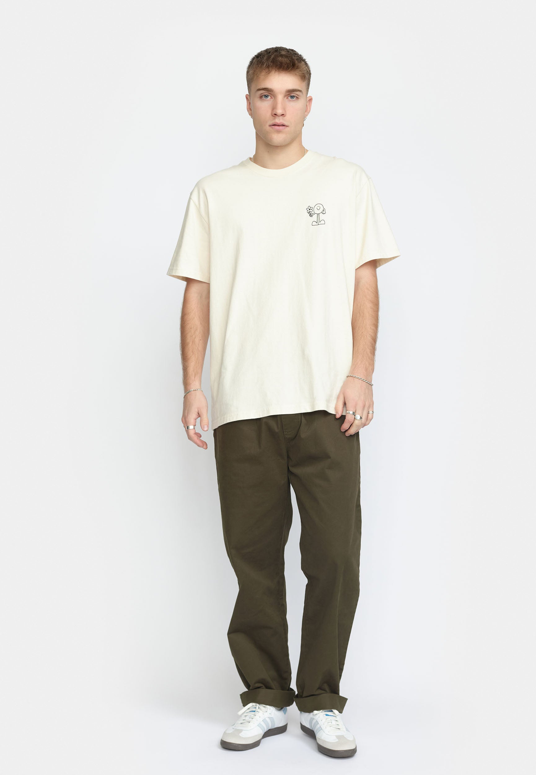 Revolution Casual Trousers Trousers Army
