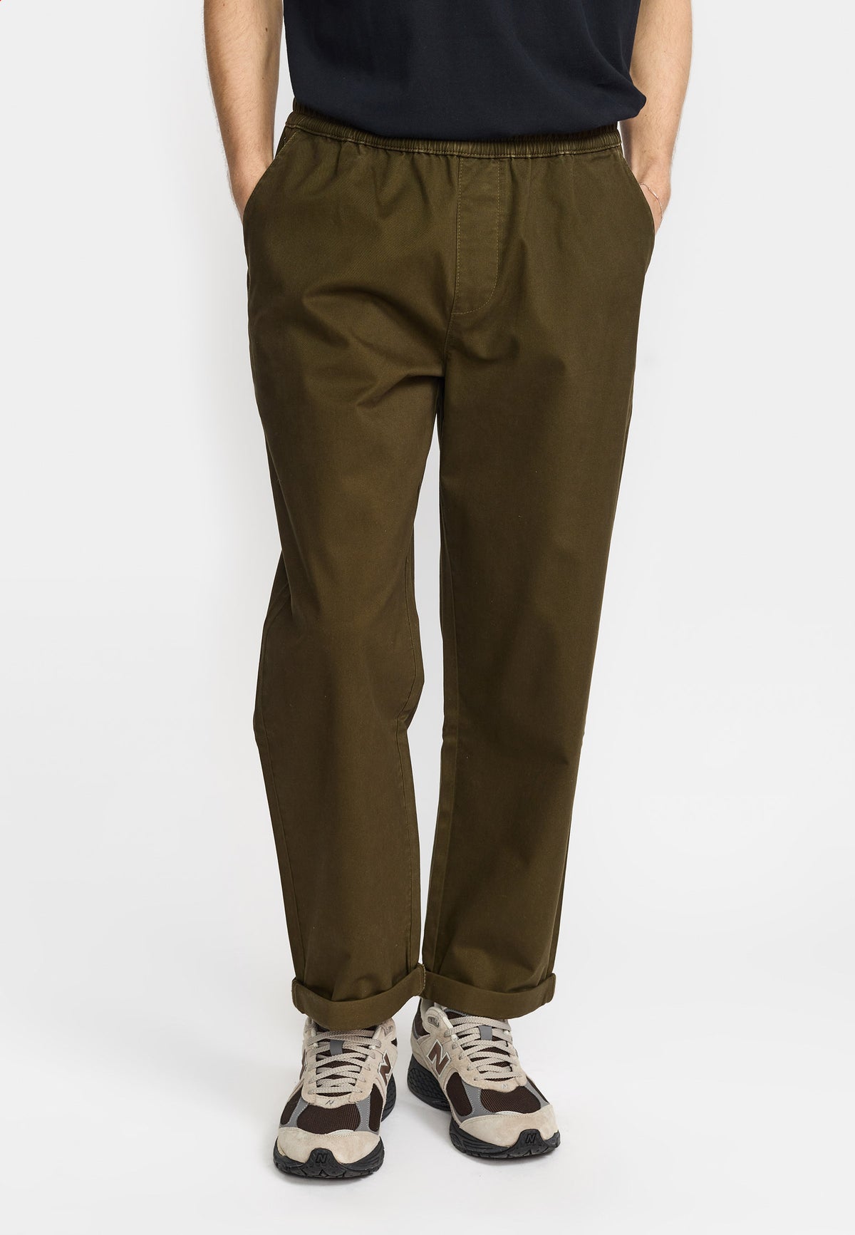 Revolution Casual Trousers Trousers Army