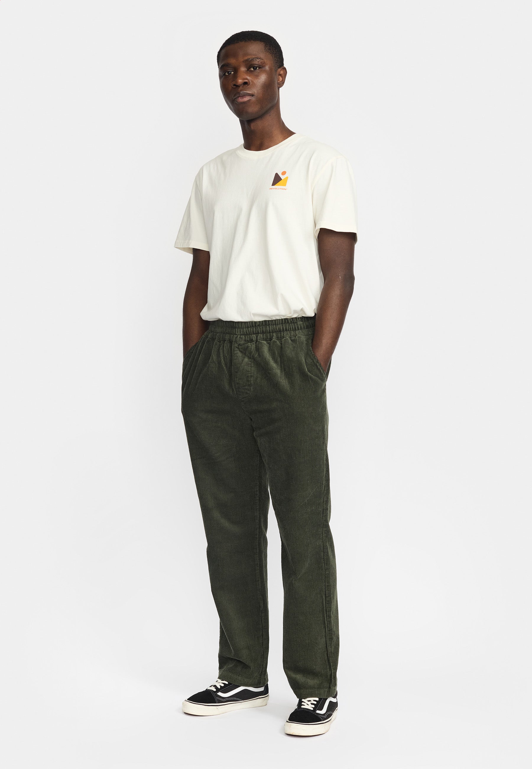 Revolution Casual Trousers Trousers Army