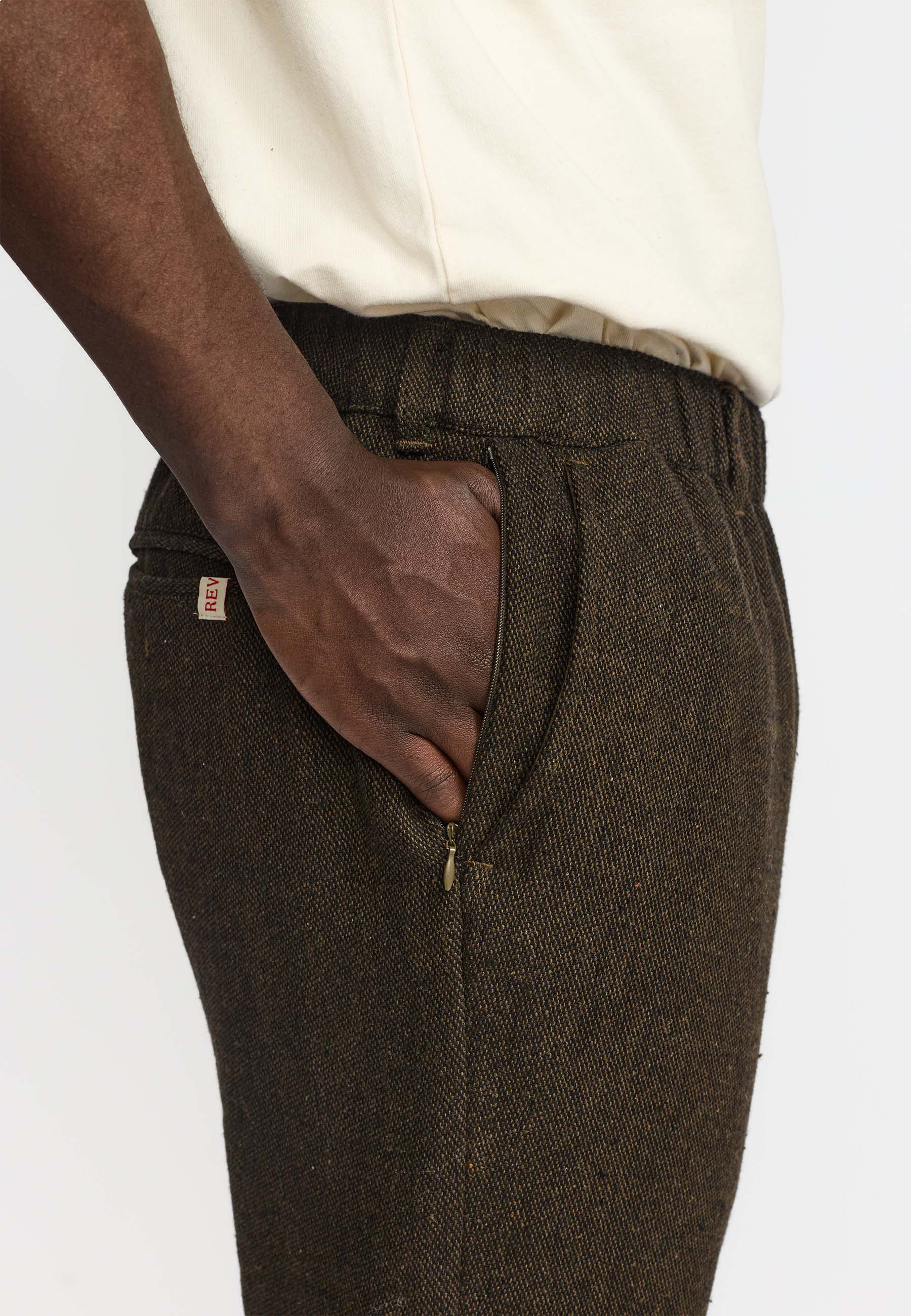 Revolution Casual Trousers Trousers Army