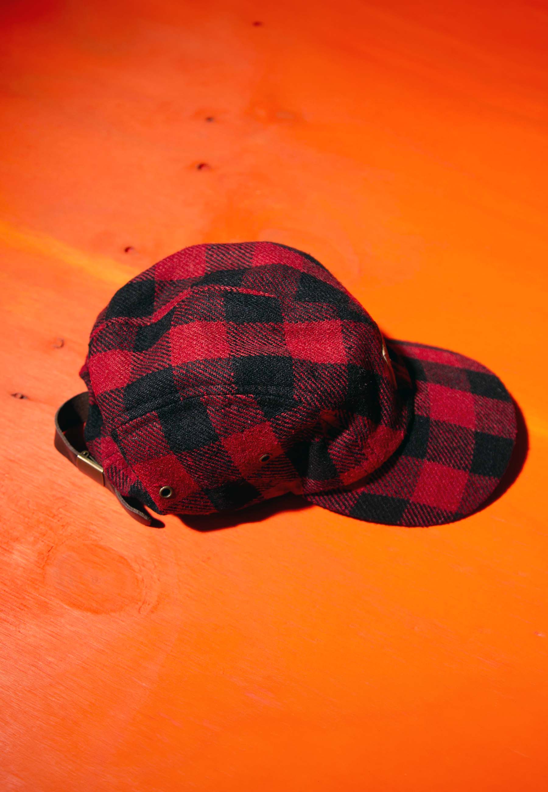 Revolution Checked Cap Vintaged Red