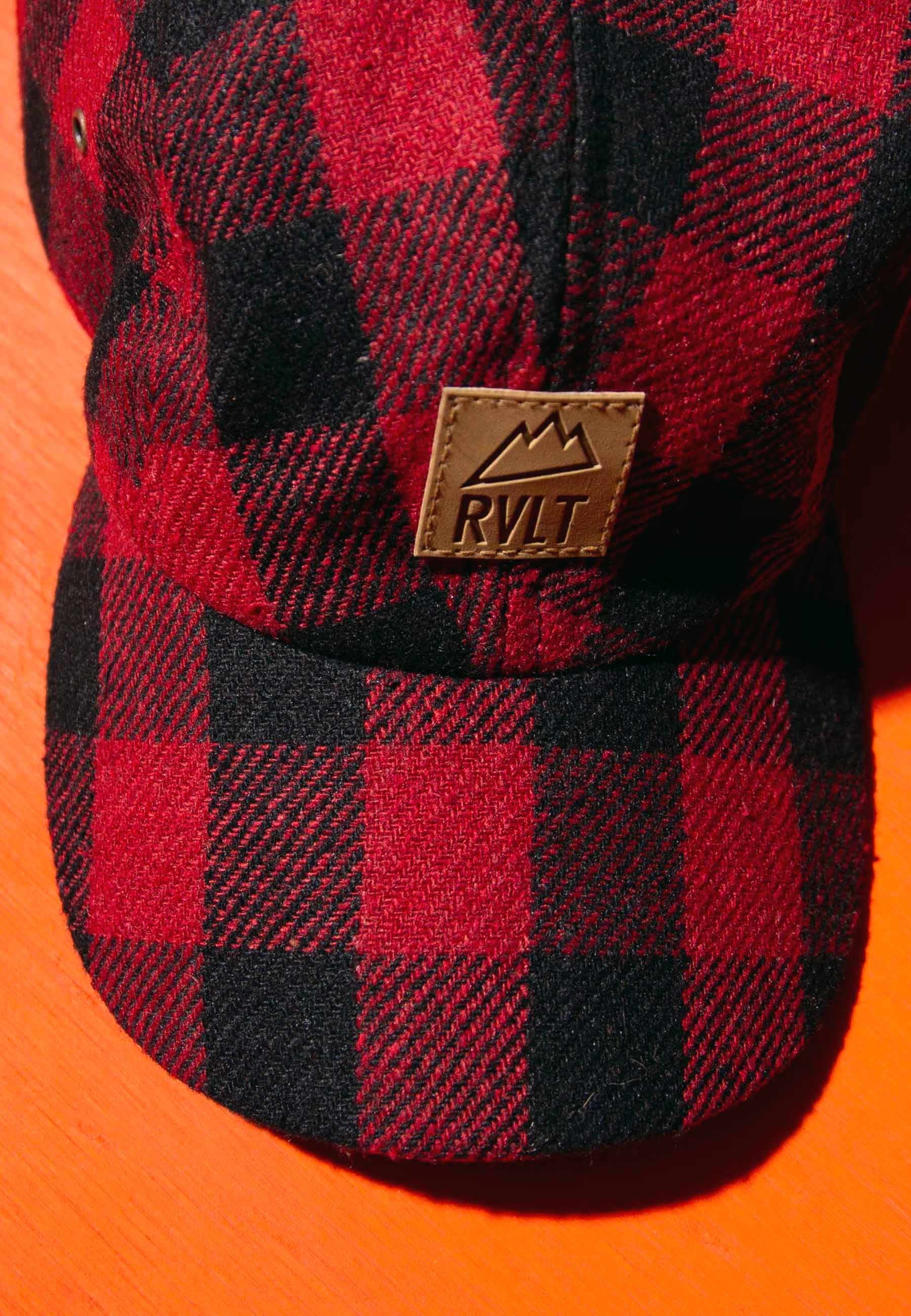 Revolution Checked Cap Vintaged Red