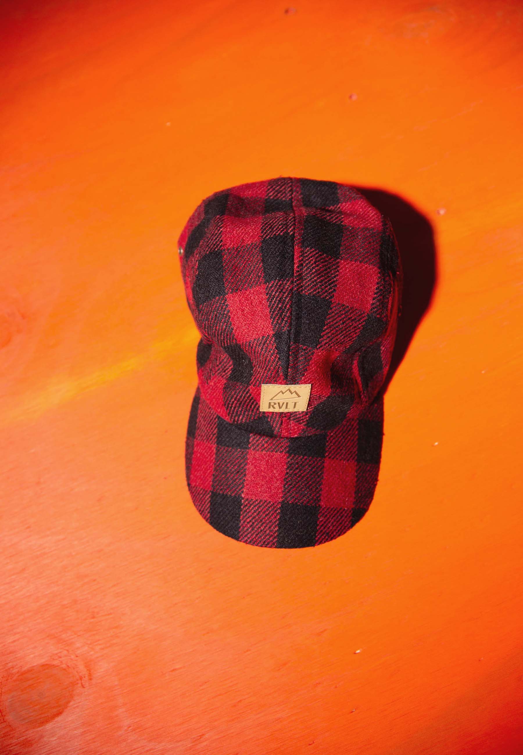 Revolution Checked Cap Vintaged Red