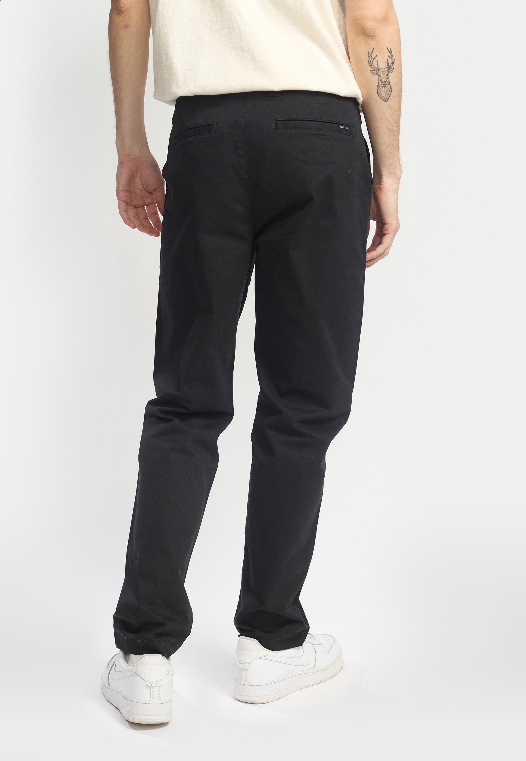 Revolution Chino Trousers Trousers Black