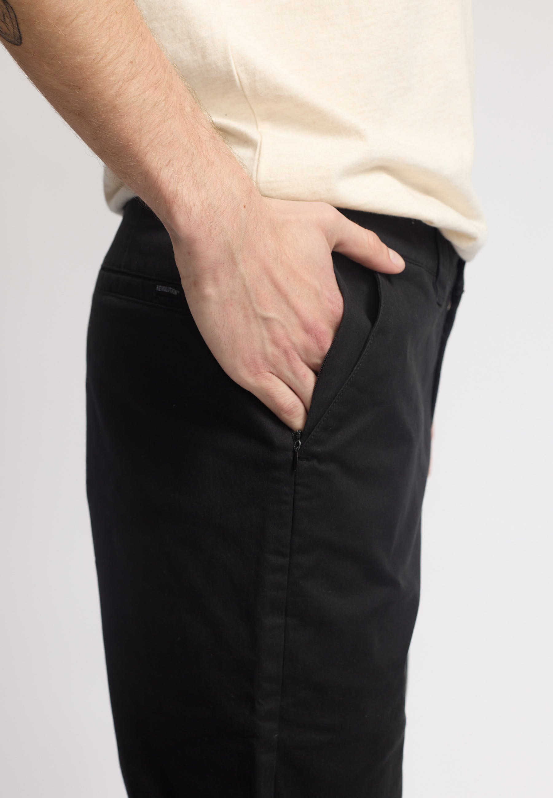 Revolution Chino Trousers Trousers Black