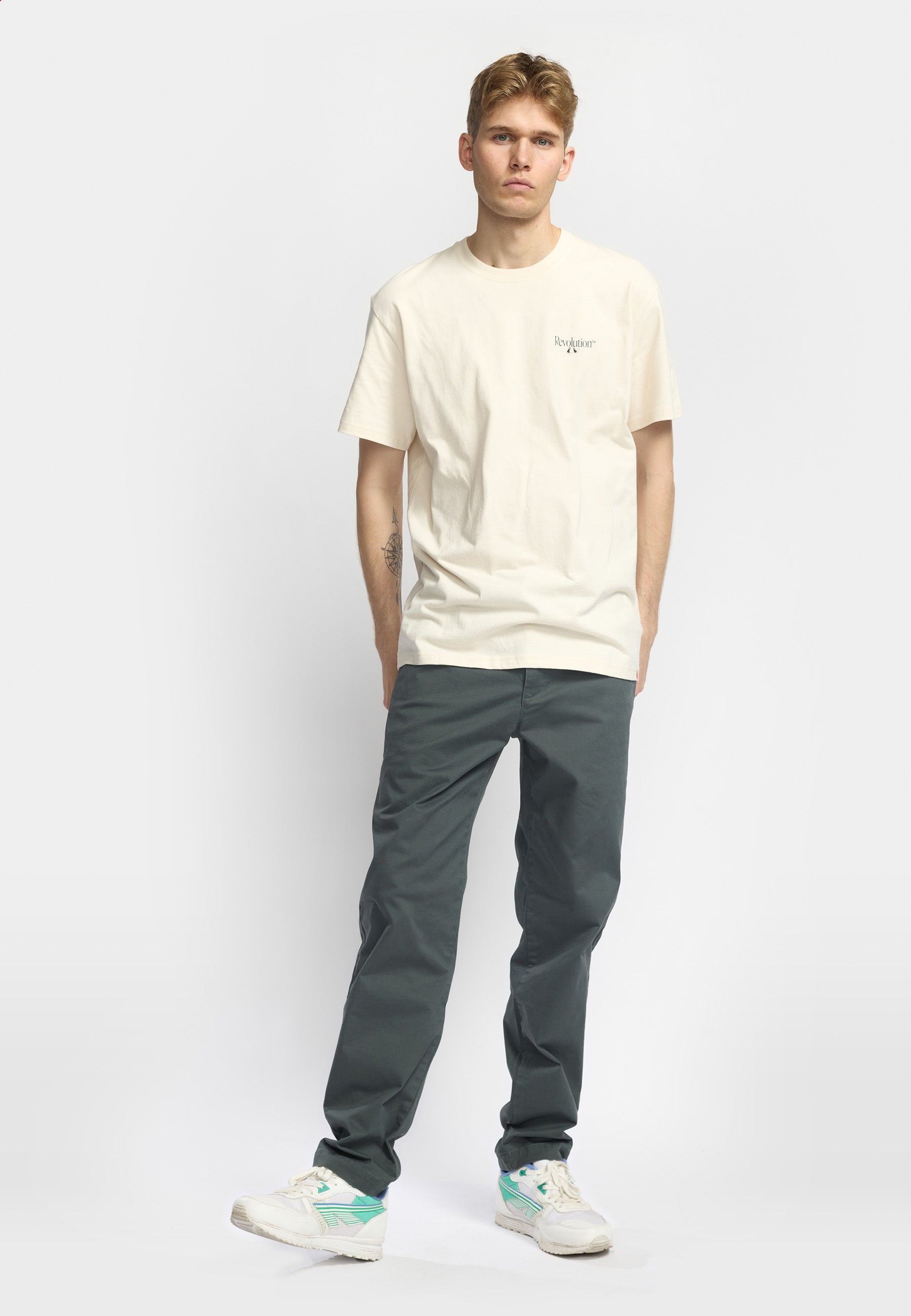 Revolution Chino Trousers Trousers Darkgrey