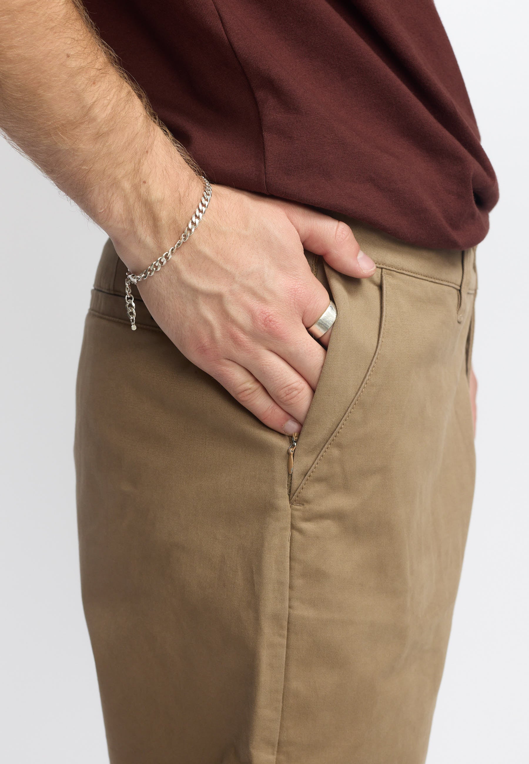 Revolution Chino Trousers Trousers Darkkhaki