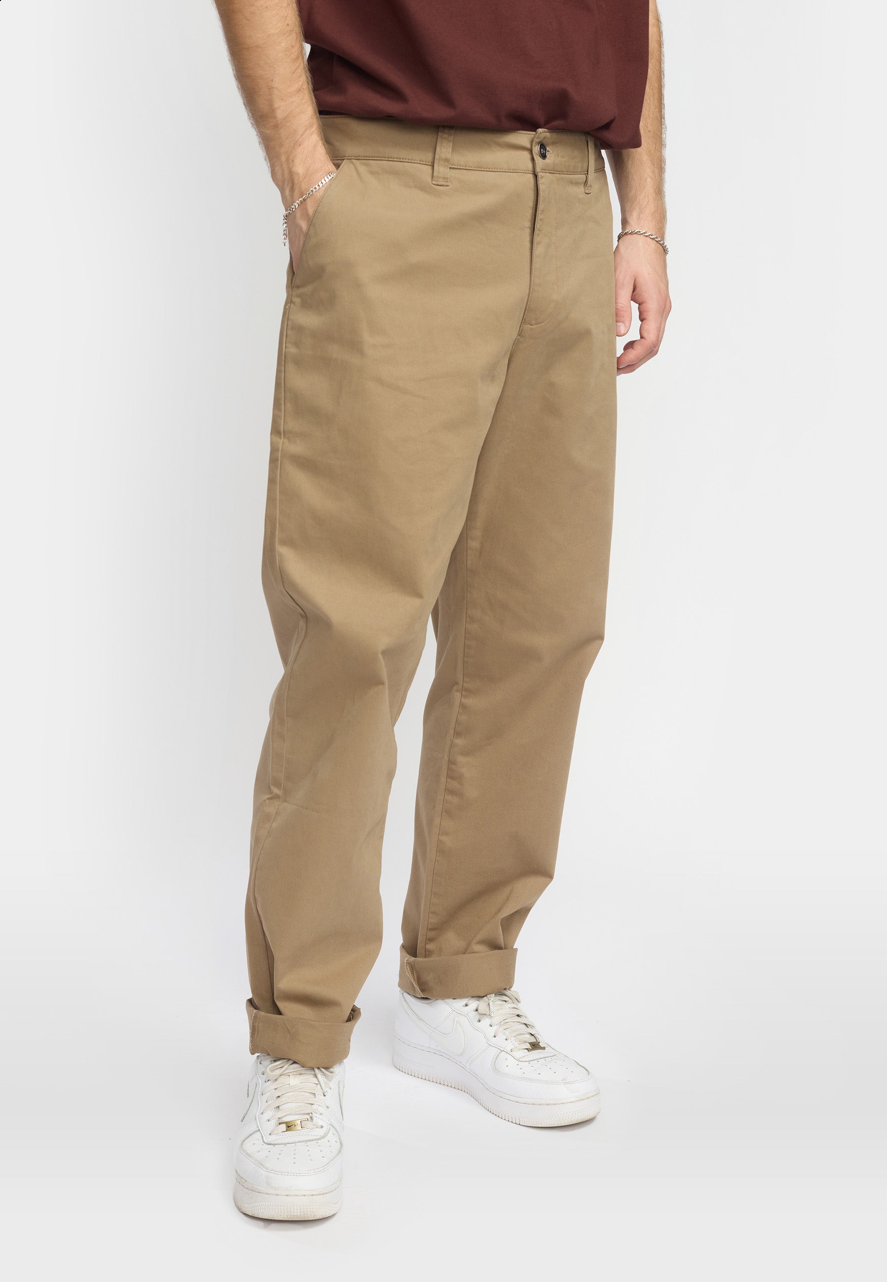 Revolution Chino Trousers Trousers Darkkhaki