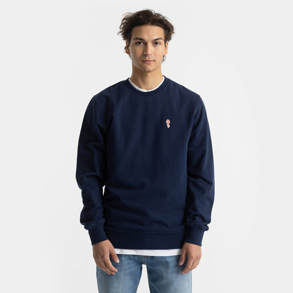 Revolution Crewneck Sweatshirts Navy-melange