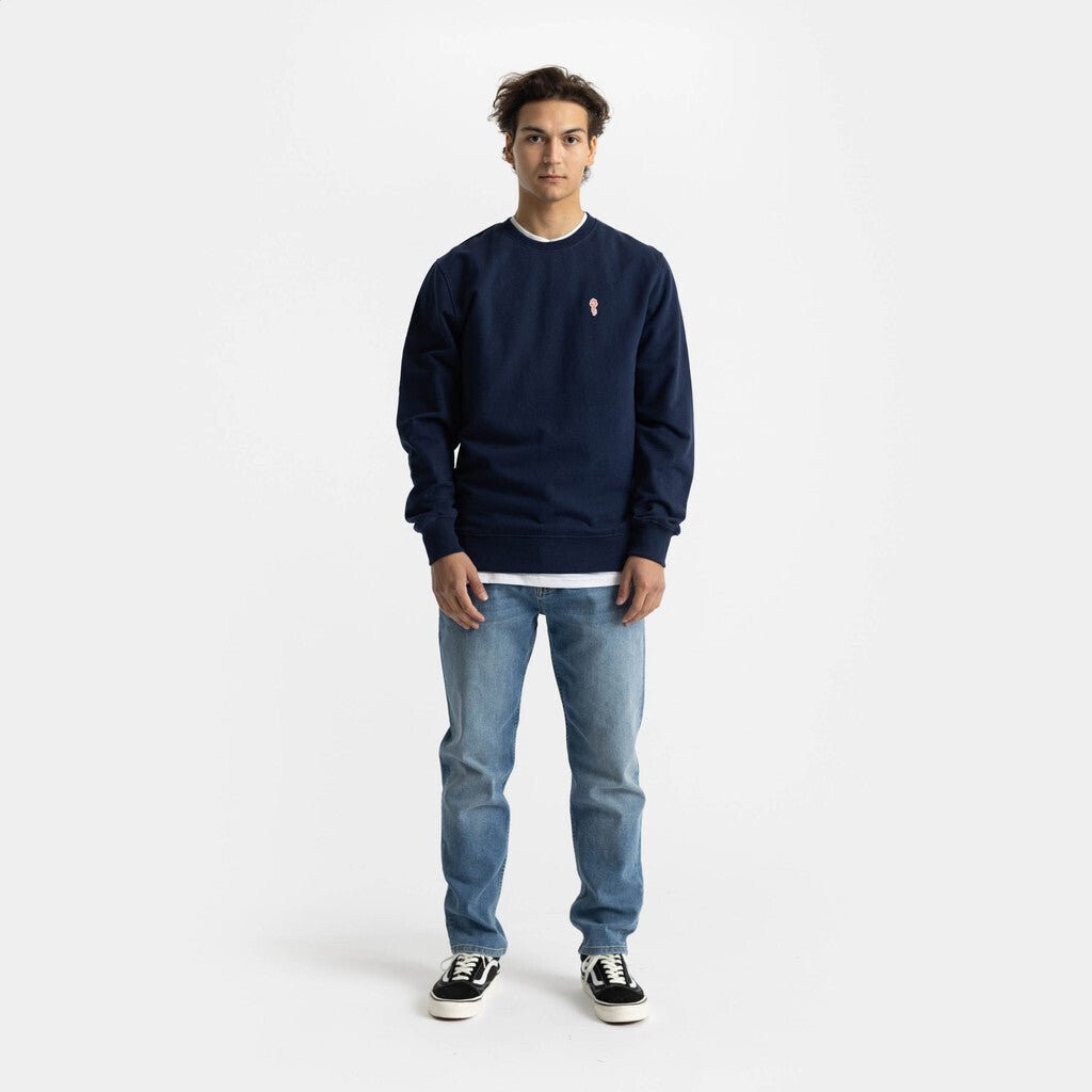 Revolution Crewneck Sweatshirts Navy-melange