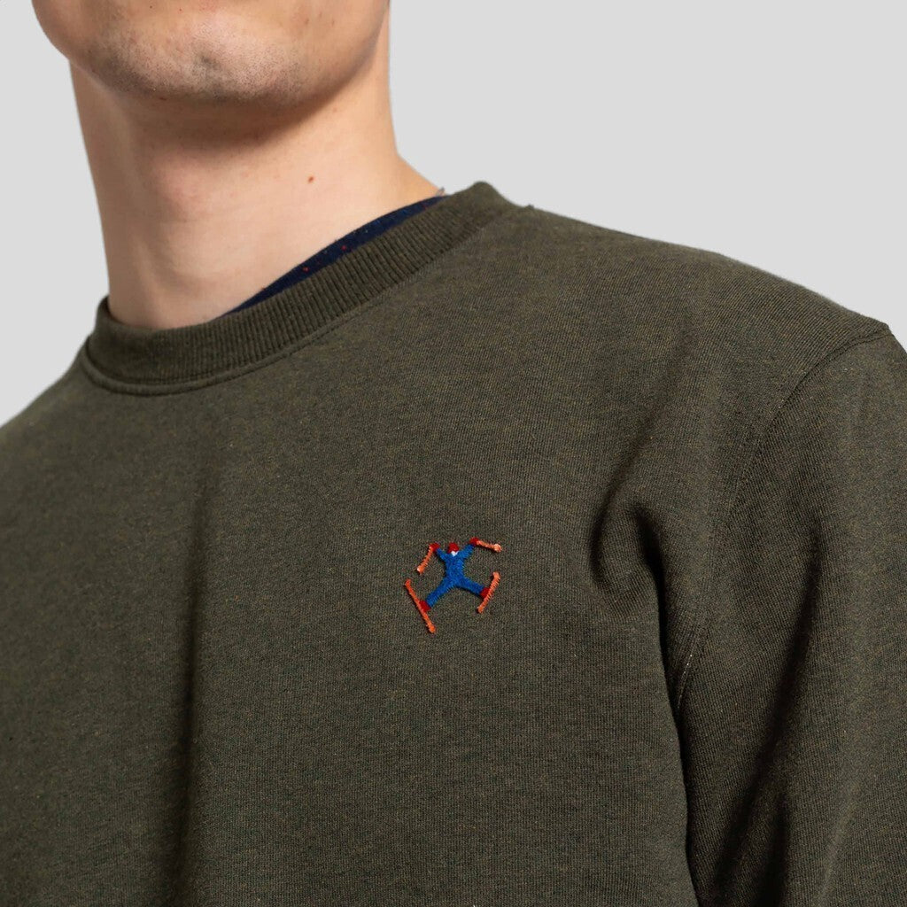 Revolution Crewneck Sweatshirts Army-melange