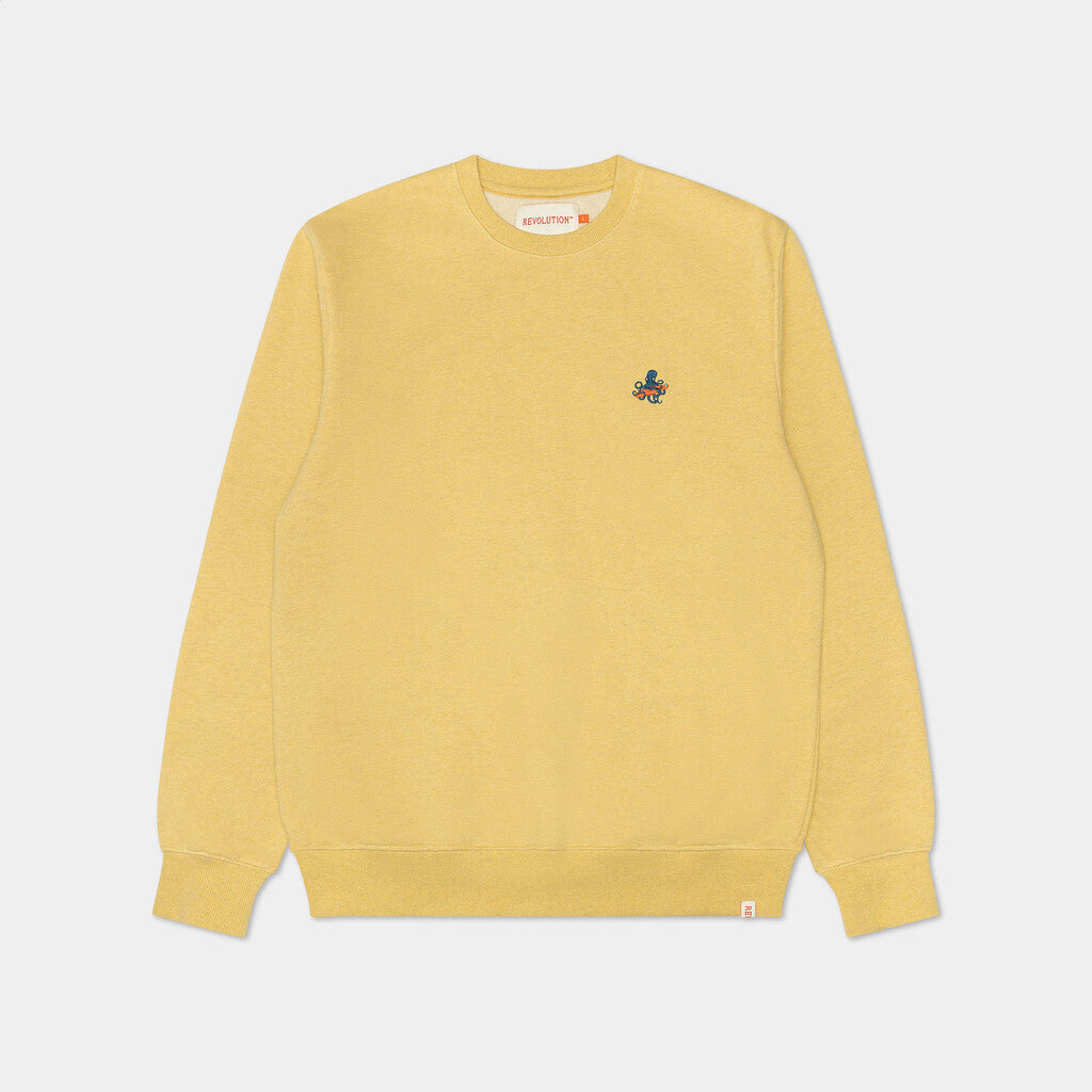 Revolution Crewneck Sweatshirts Lightyellow-melange