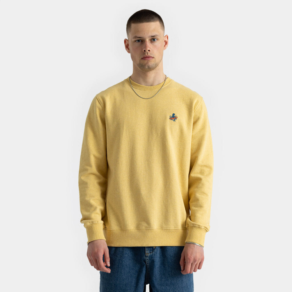 Revolution Crewneck Sweatshirts Lightyellow-melange