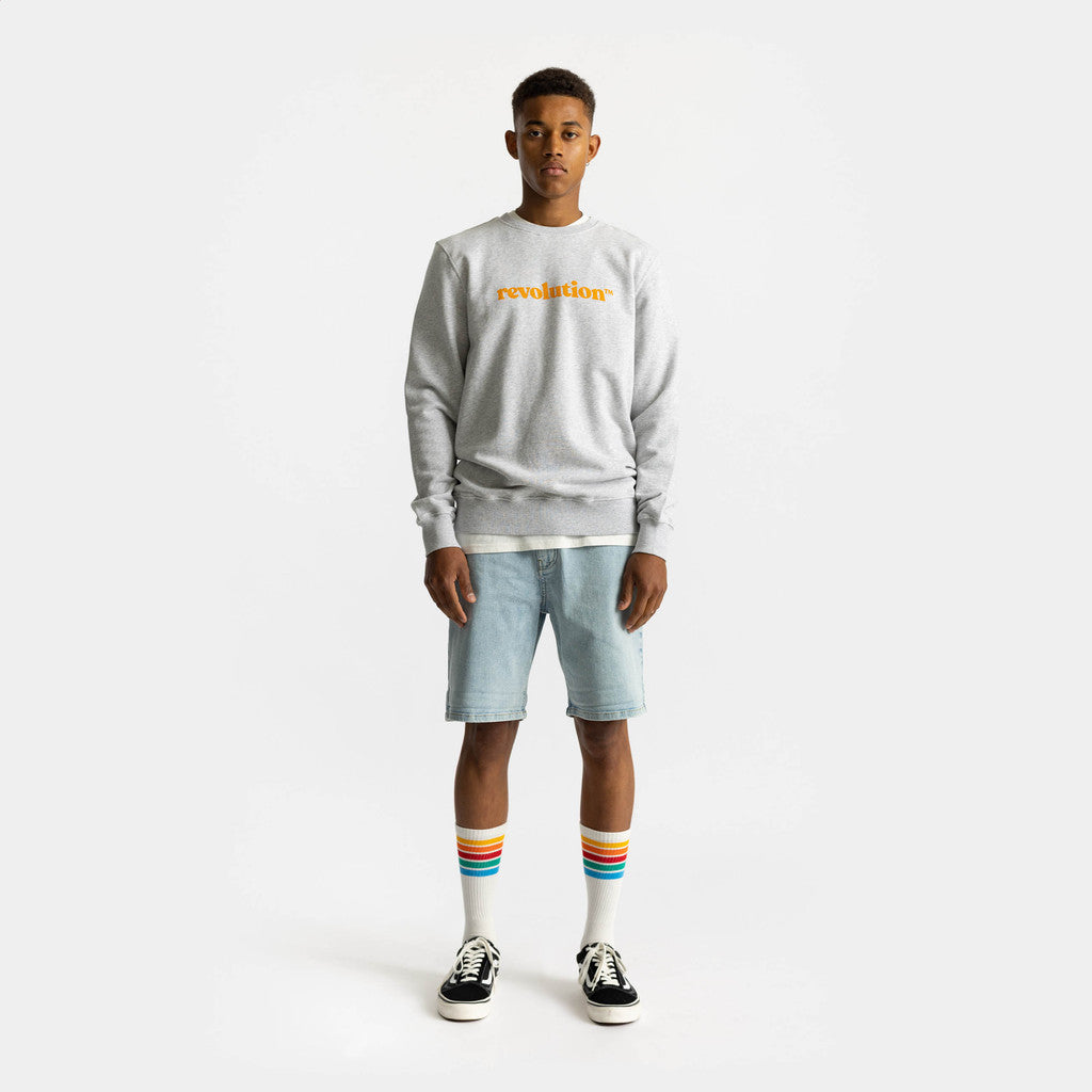 Revolution Crewneck Sweatshirts Lightgrey-melange
