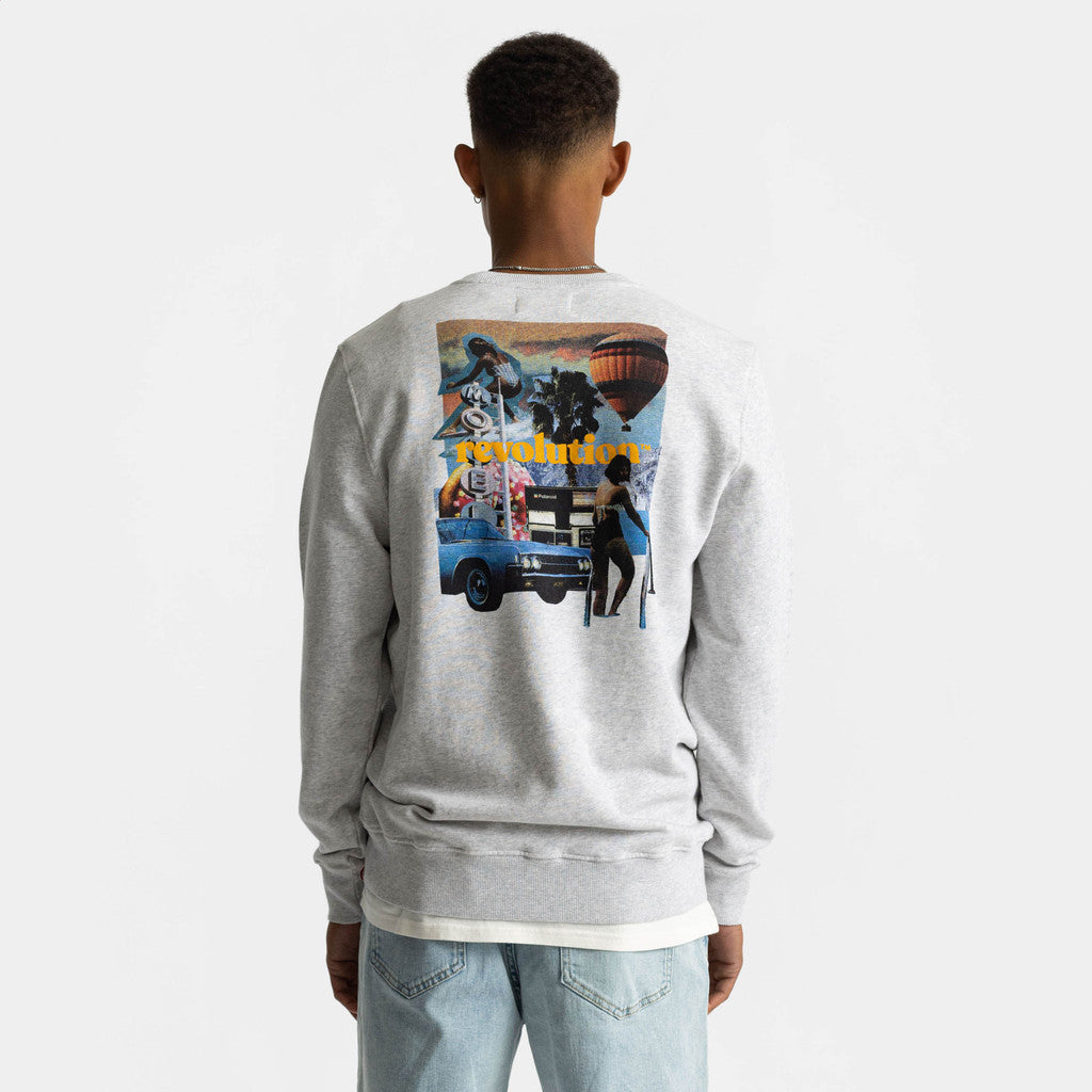 Revolution Crewneck Sweatshirts Lightgrey-melange
