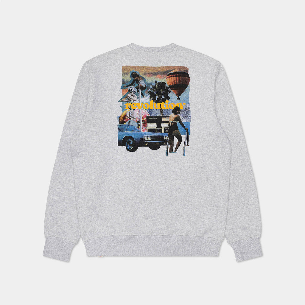 Revolution Crewneck Sweatshirts Lightgrey-melange