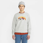Revolution Crewneck Sweatshirts Grey-melange