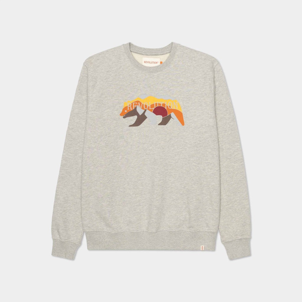 Revolution Crewneck Sweatshirts Grey-melange