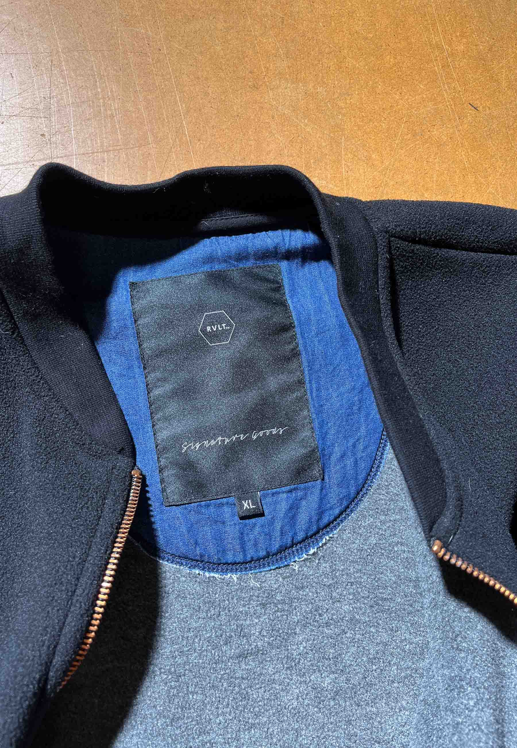 Revolution Crewneck zip Vintaged Black